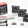 Enermax SquA RGB aRGB 120MM PWM Fan - Black (3-Pack)