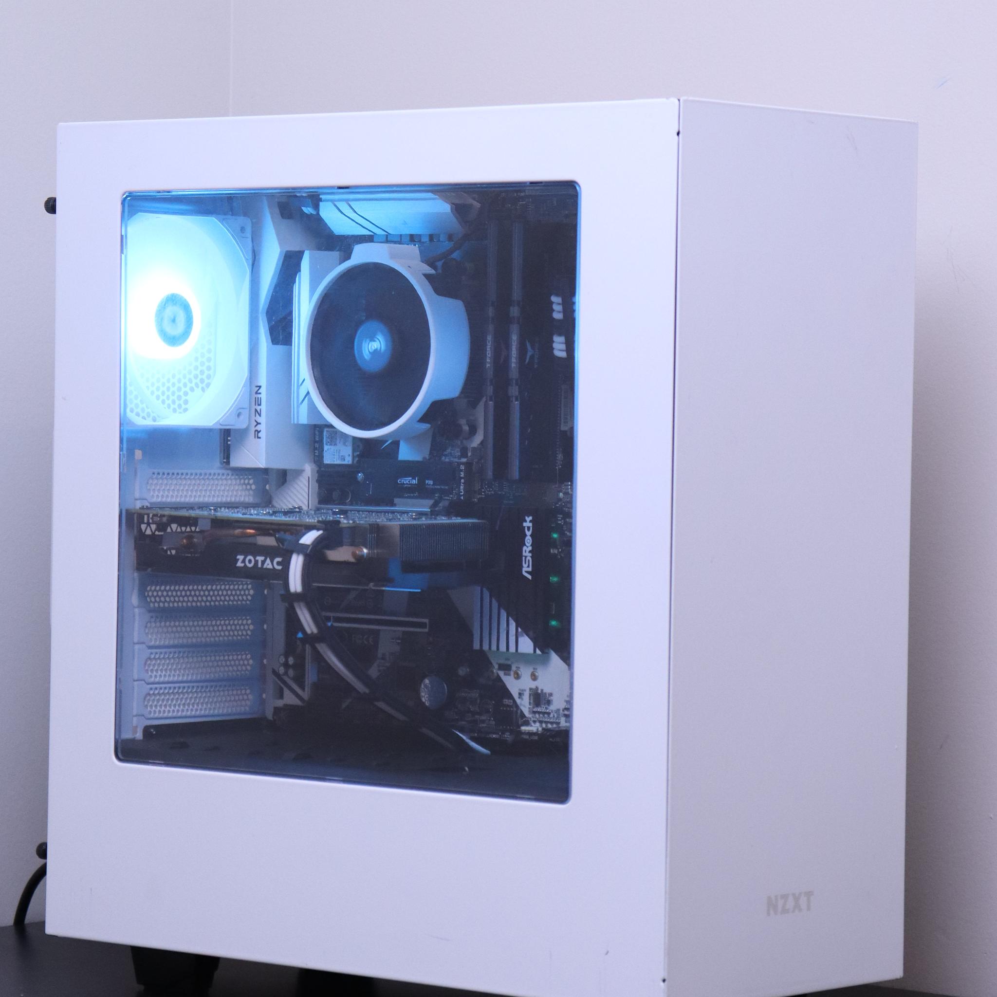 Black and White NVIDIA Gaming PC