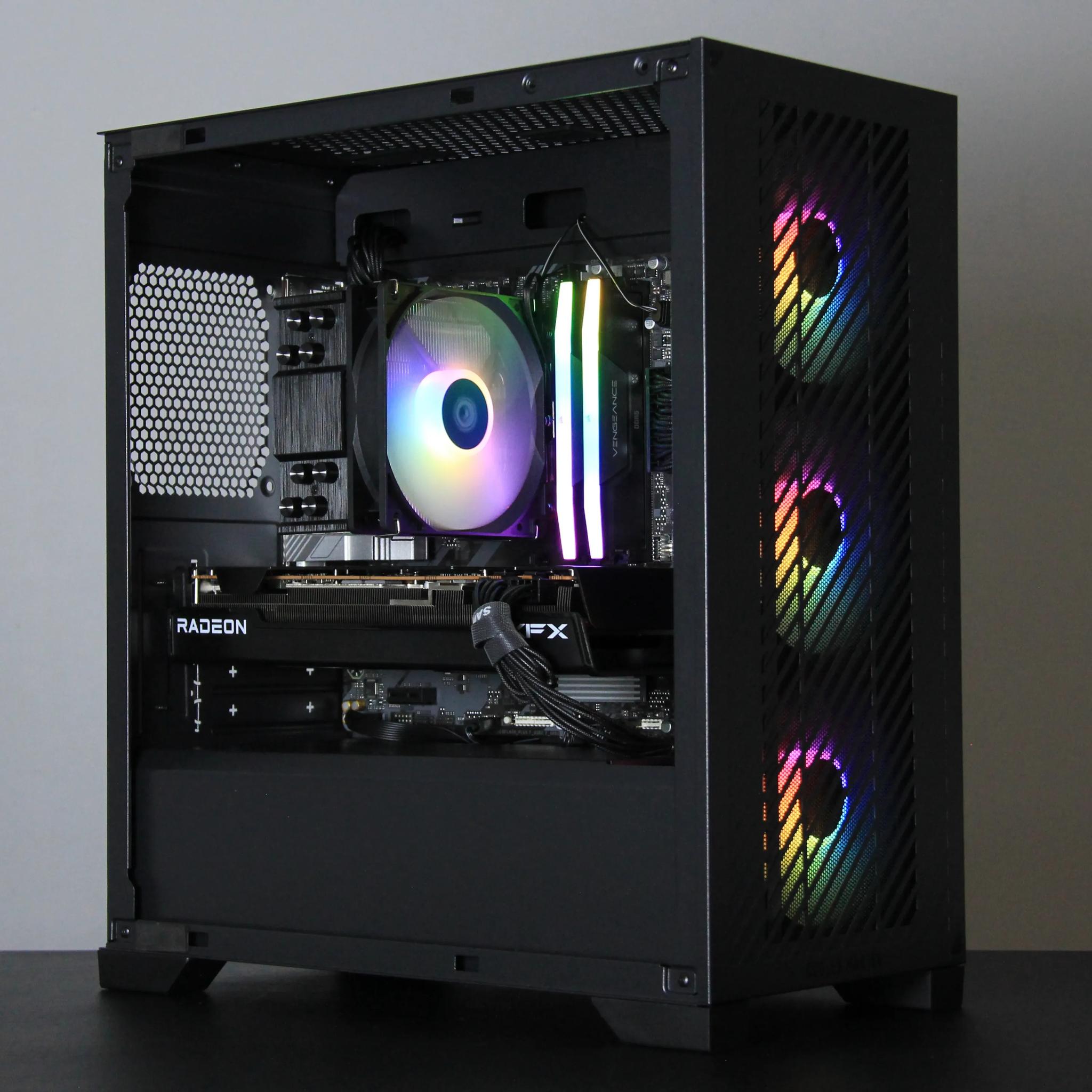 SLEEK POWERHOUSE: RYZEN 9600X + RX 7700 XT BUILD! ⚡️