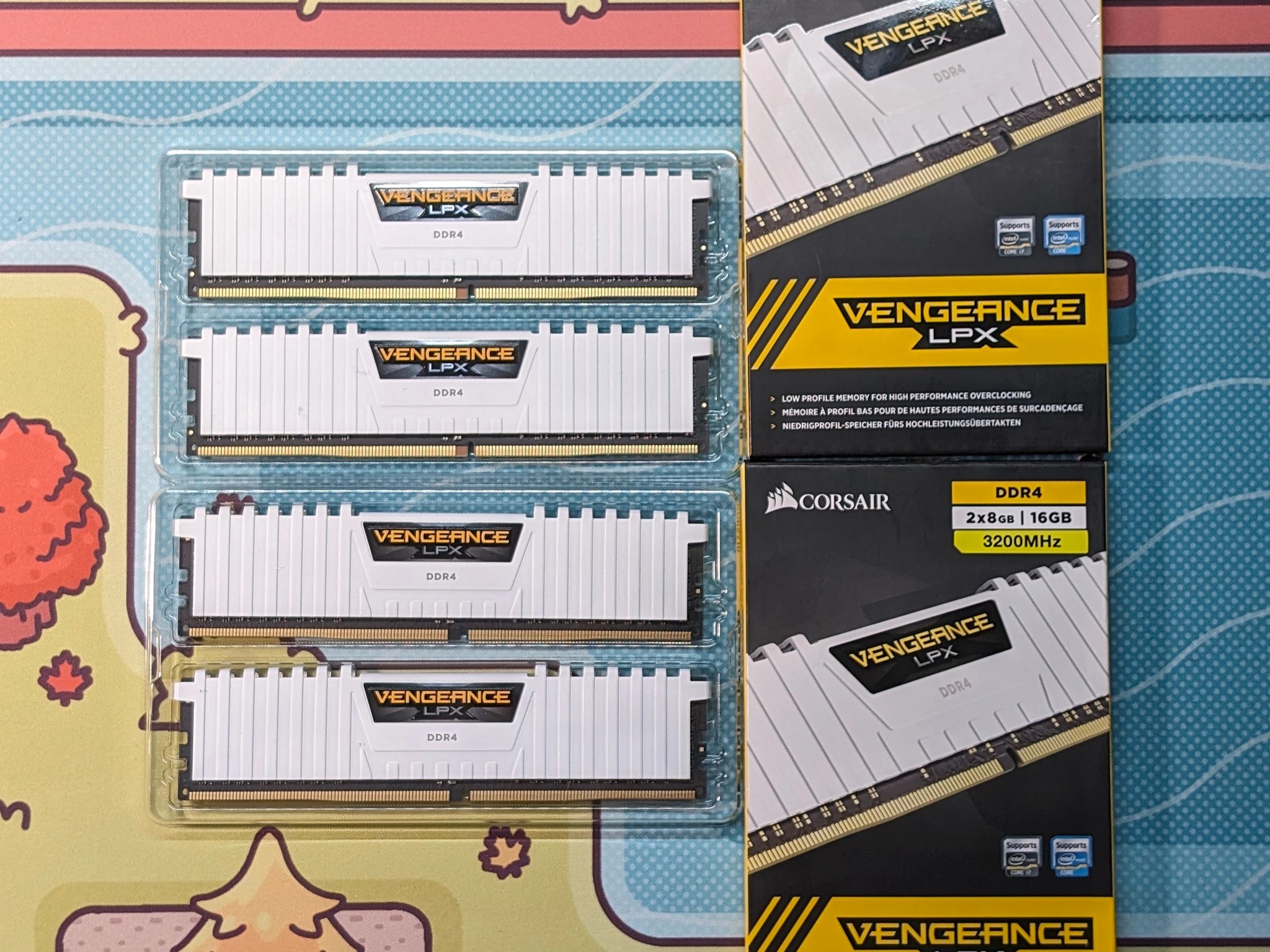 Corsair Vengeance LPX 32GB (4 x 8GB) DIMM DDR4 3200 - Low Profile RAM Memory