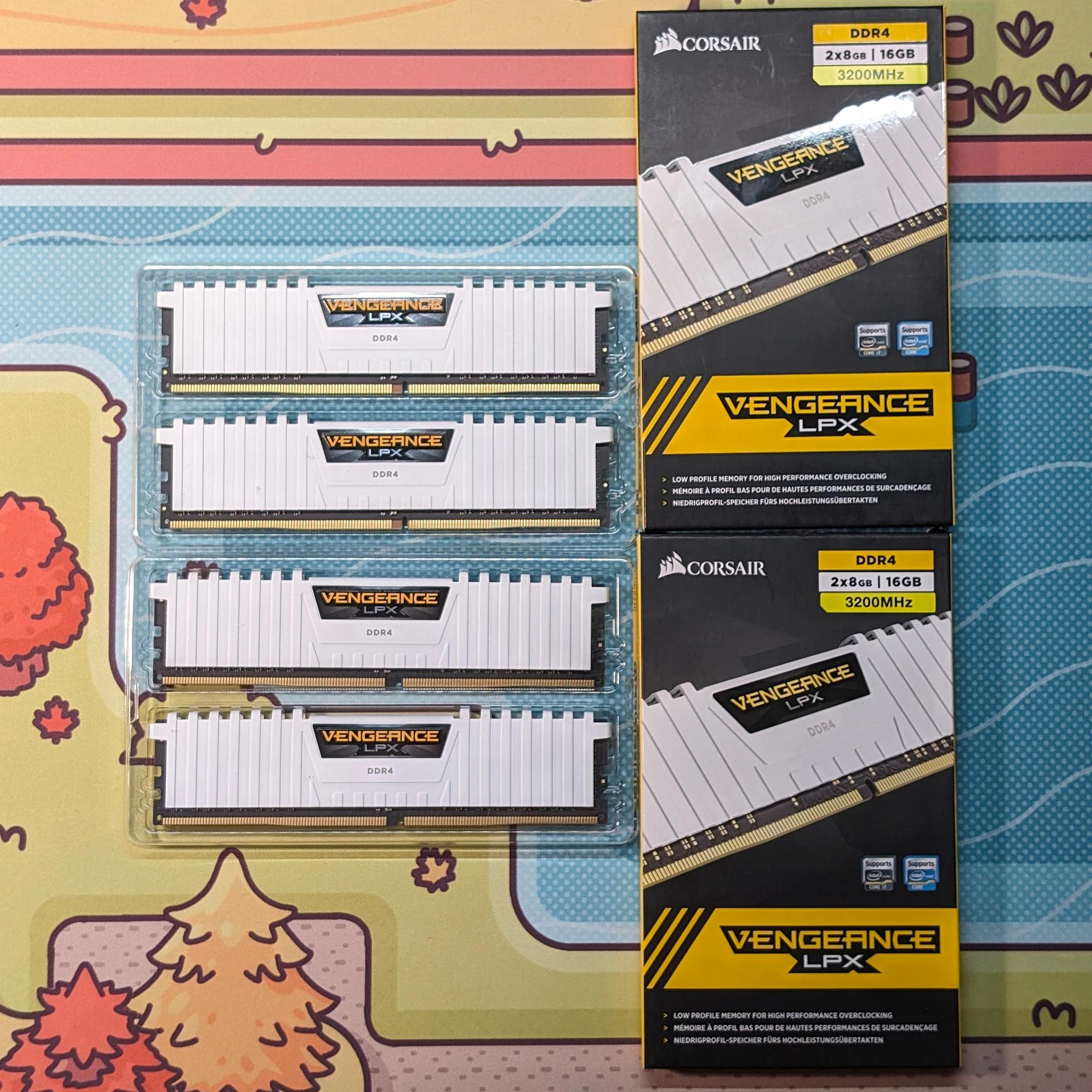 Corsair Vengeance LPX 32GB (4 x 8GB) DIMM DDR4 3200 - Low Profile RAM Memory