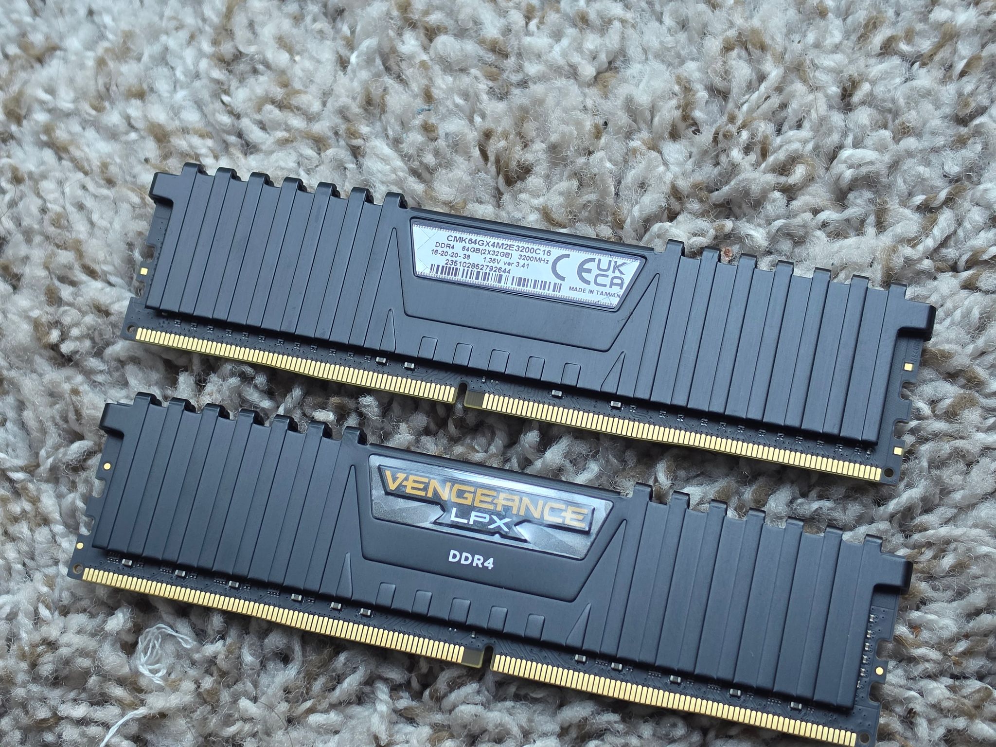 64GB (2x32) DDR4 RAM 3200 Mhz CL 16 Corsair Vengeance