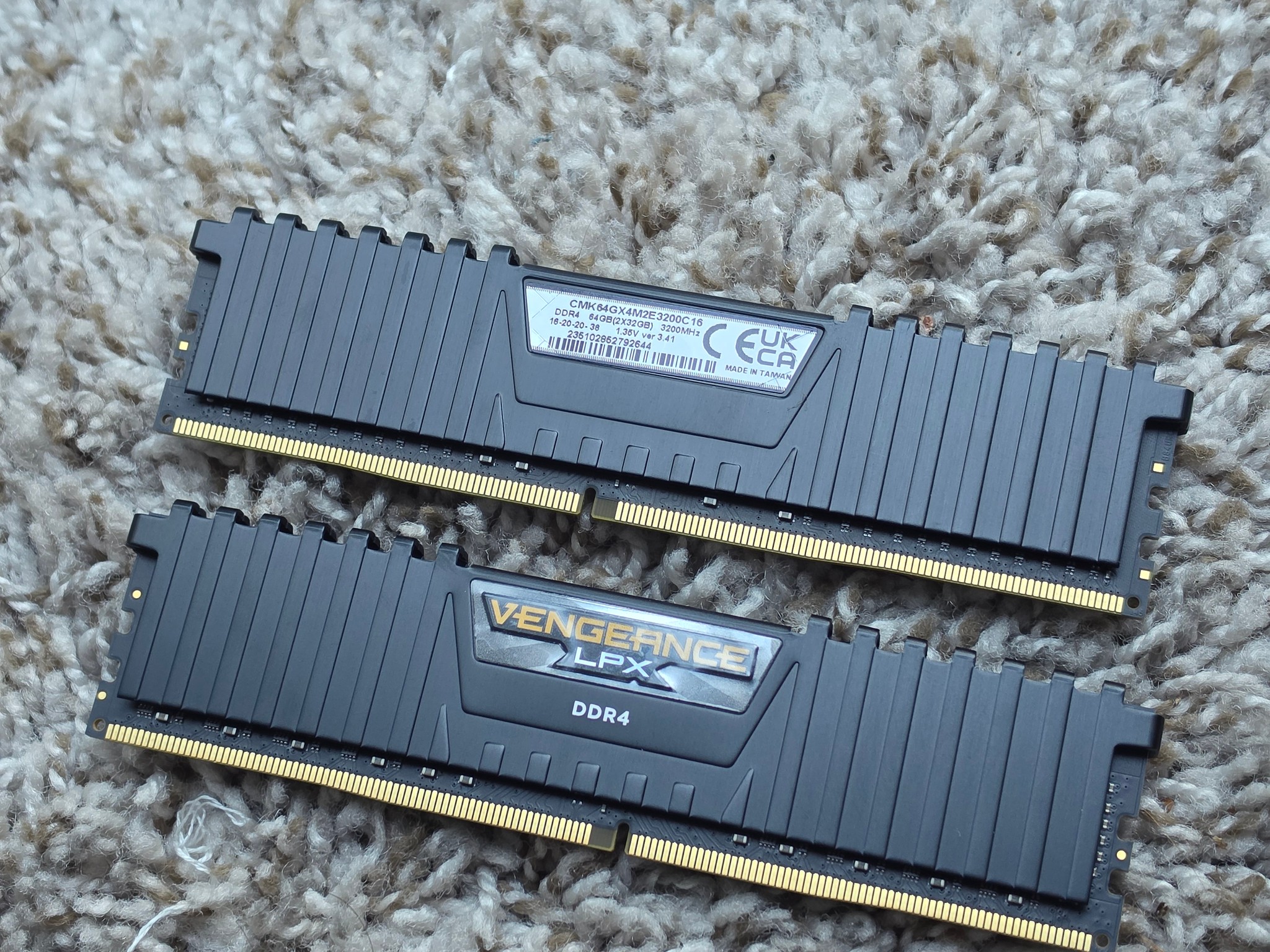 64GB (2x32) DDR4 RAM 3200 Mhz CL 16 Corsair Vengeance