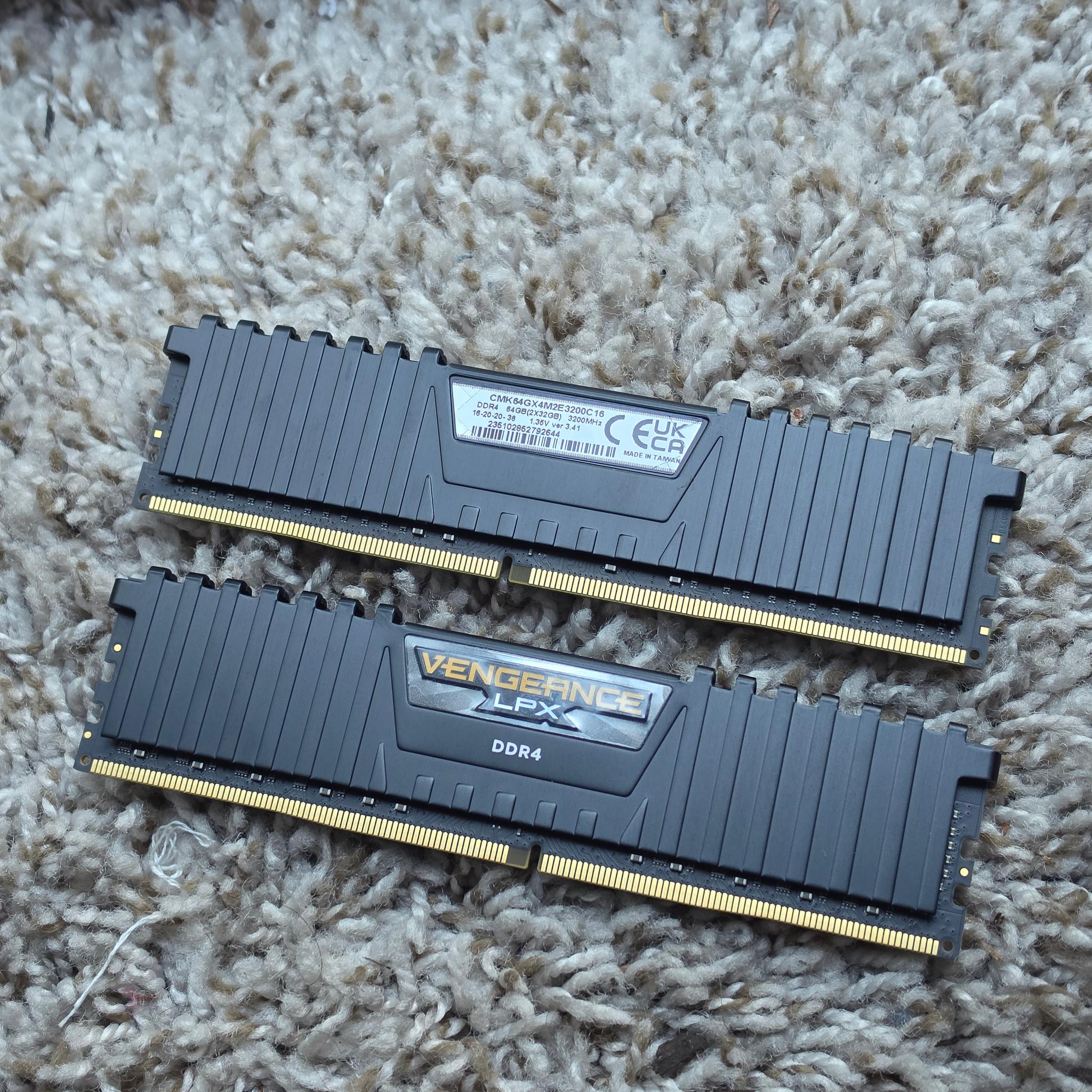 64GB (2x32) DDR4 RAM 3200 Mhz CL 16 Corsair Vengeance