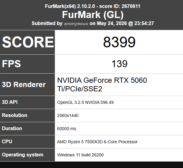 ASUS RTX 5060 TI | Ryzen 7500X3D | Thermalright 360 | 32GB DDR5 | EVGA G5 1000W | Segotep Airf...