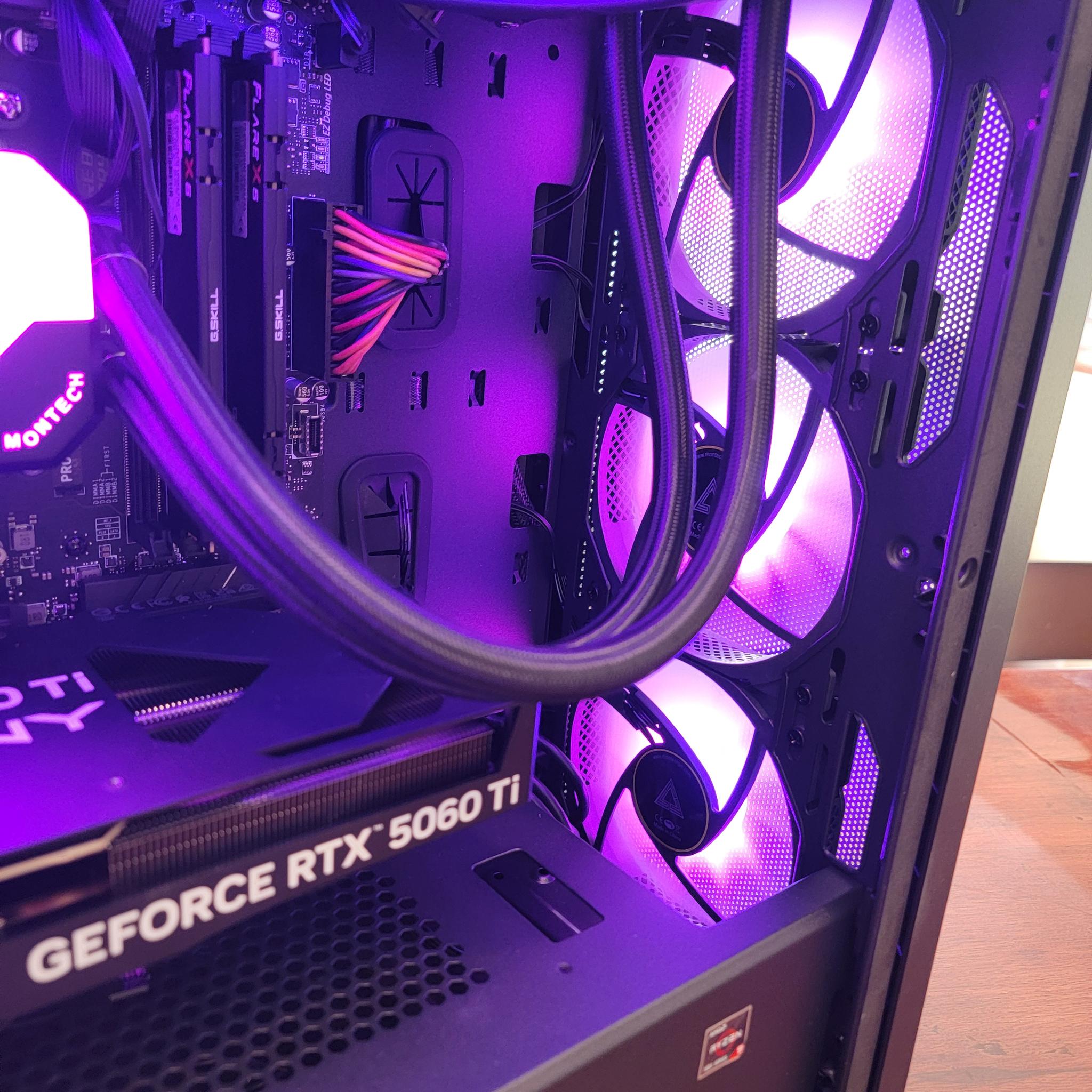 PNY RTX 5060ti 16gb + Ryzen 7700x PC Build #4