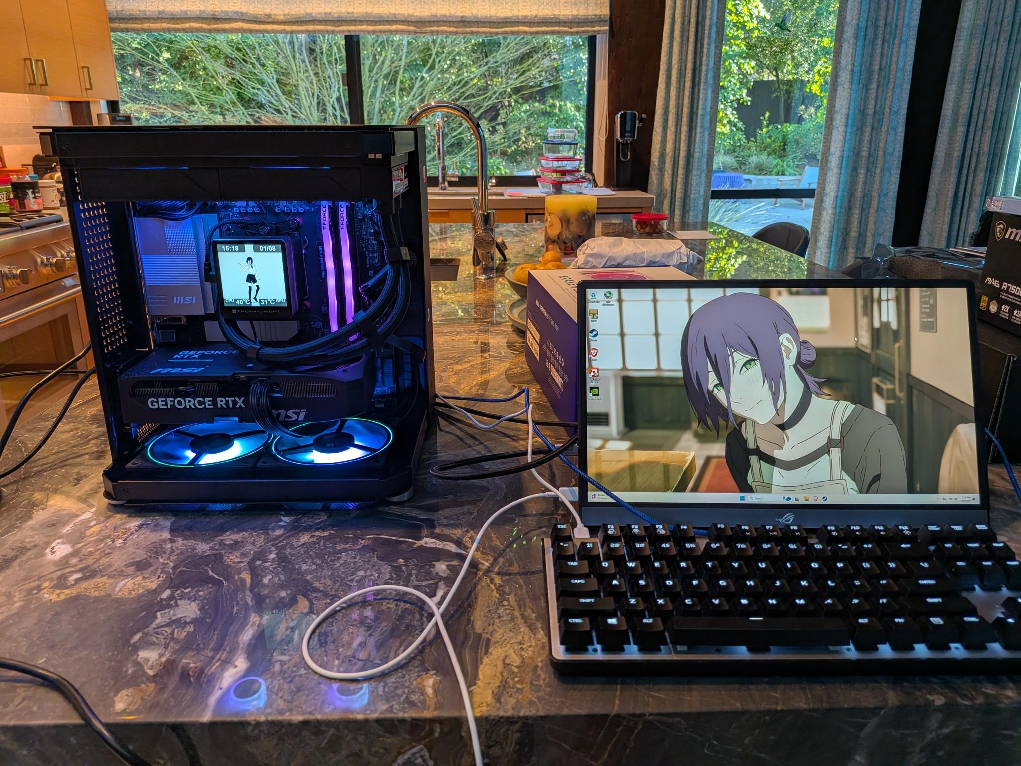 Bomb Devil - RTX 5070, Ryzen 7 9700X, 32 GB DDR5 RAM, 2 TB Gen 5 NVME, RGB, Liquid Cooled