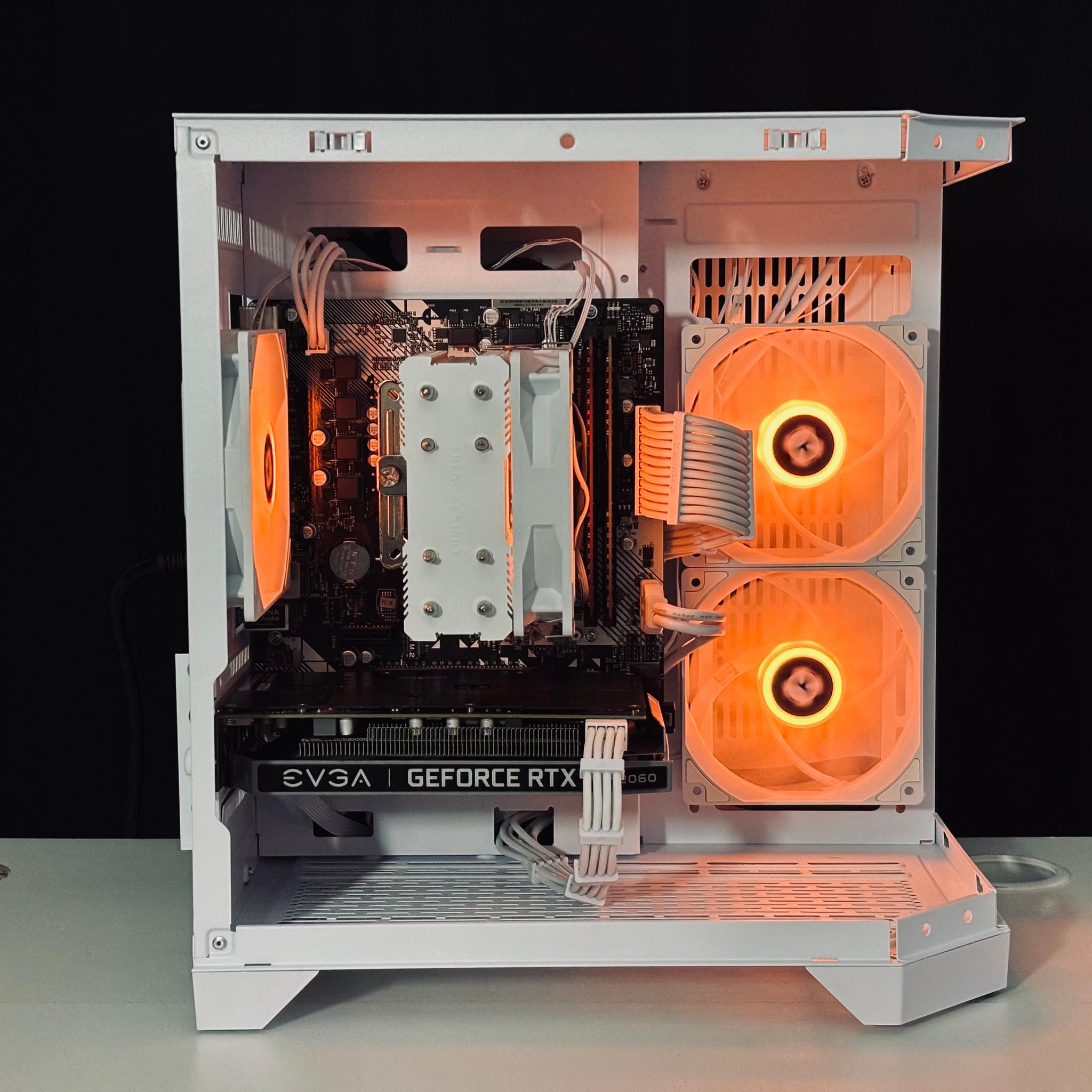 🧡🤍 RTX 2060 / Ryzen 5 3600 / 16GB White Gaming PC 🤍🧡