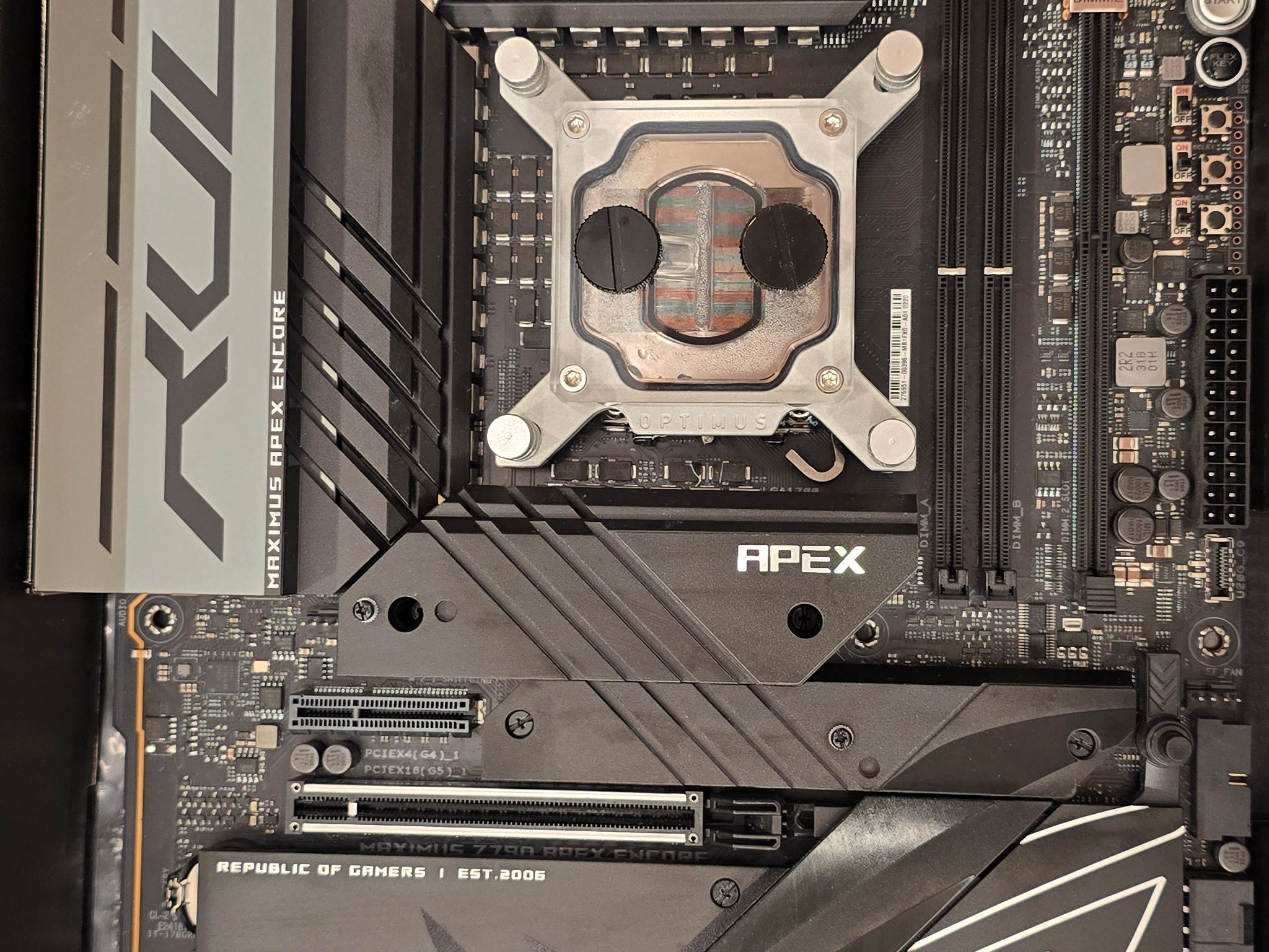 ASUS ROG MAXIMUS APEX ENCORE Z790 w/ Intel 14900KS & G.SKILL 48GB DDR5-8400