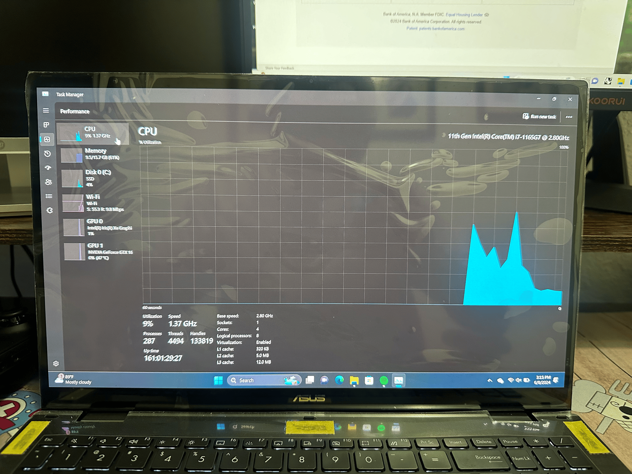 ASUS Zenbook 4K display laptop with Nvidia Graphics