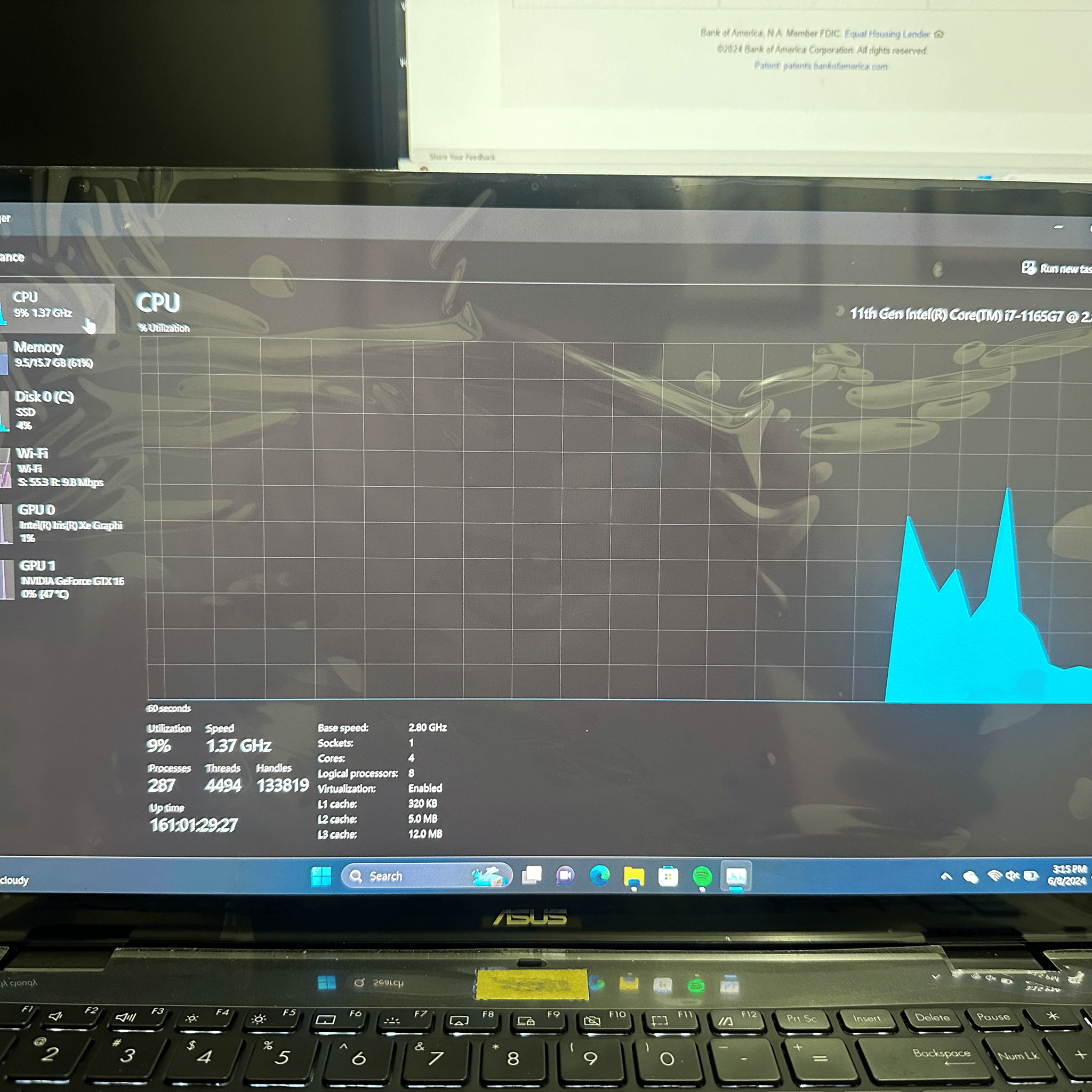 ASUS Zenbook 4K display laptop with Nvidia Graphics