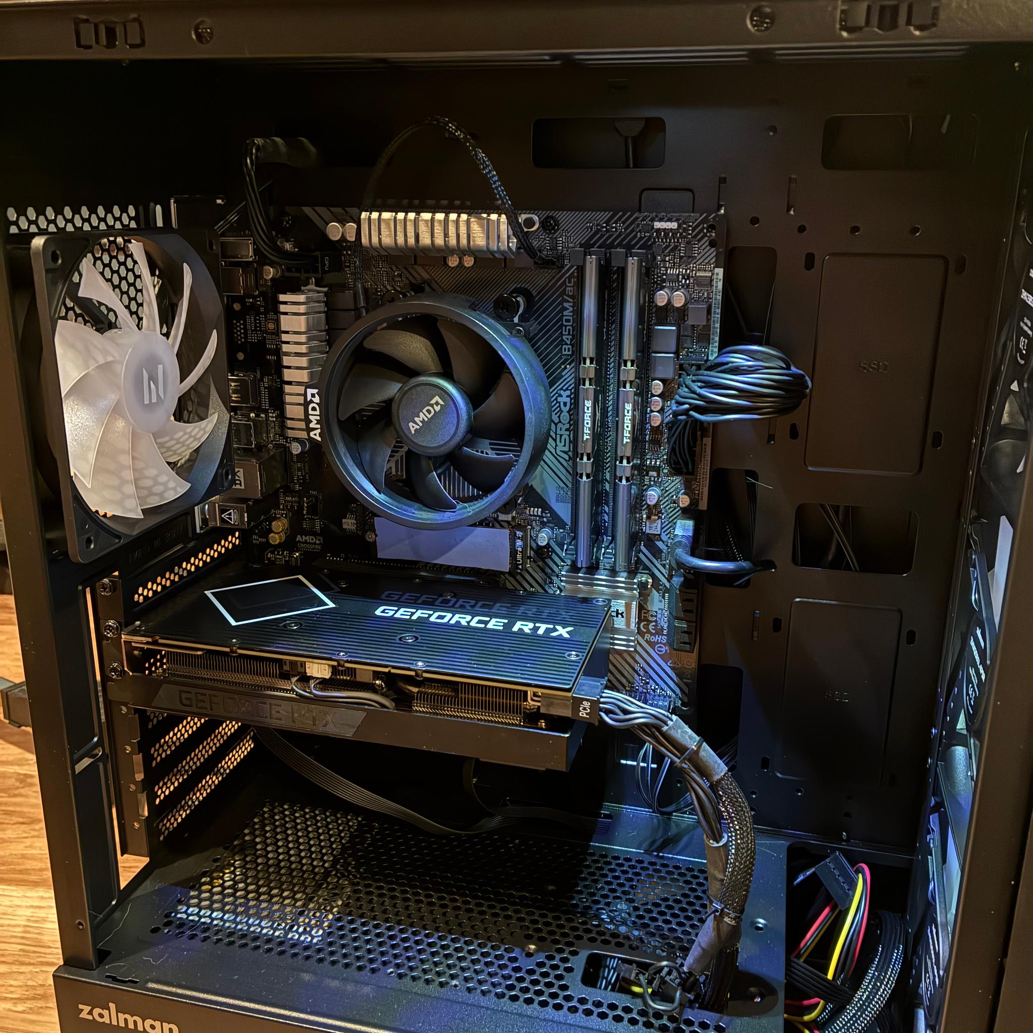 Gaming PC-Ryzen 5 5500/3060Ti/1TB SSD NVME/850W PSU
