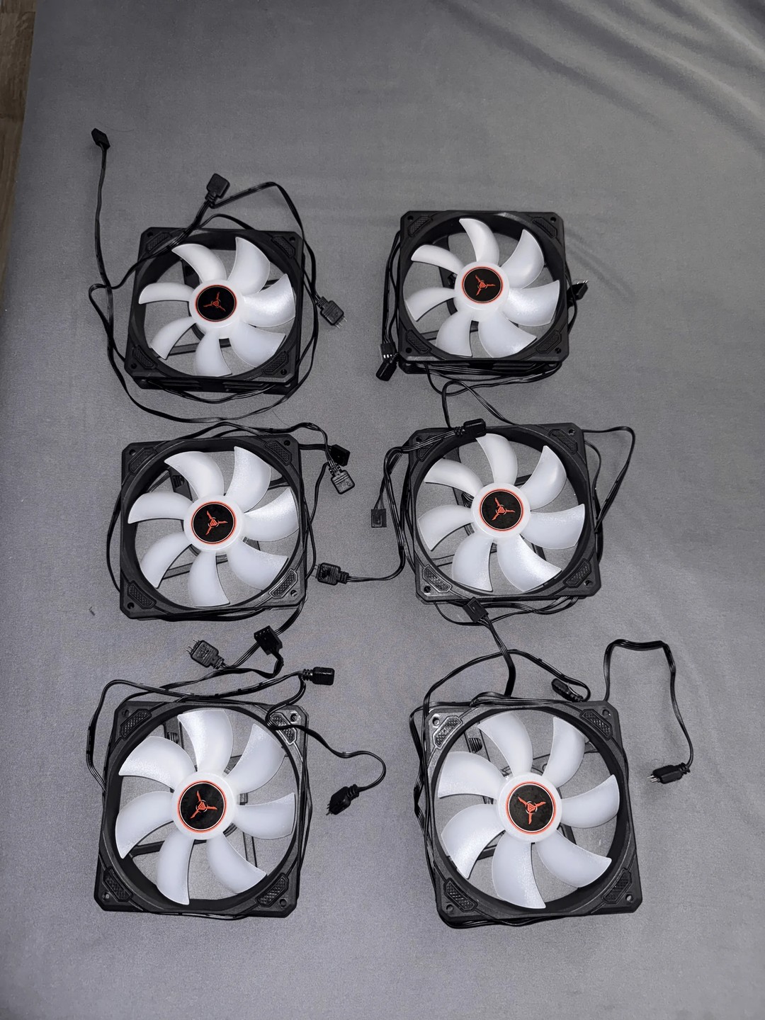 6x Skytech Gaming 120 mm RGB Case Fans | Daisy Chainable | Jawa