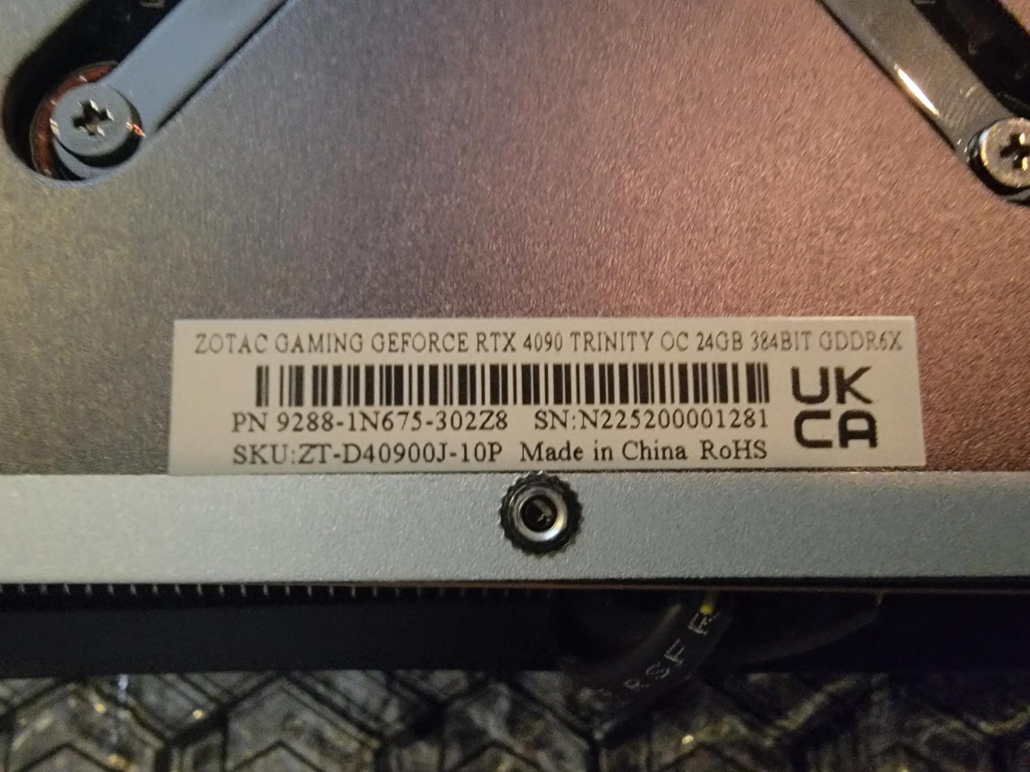 Zotac Trinity OC 4090 24GB LIKE NEW