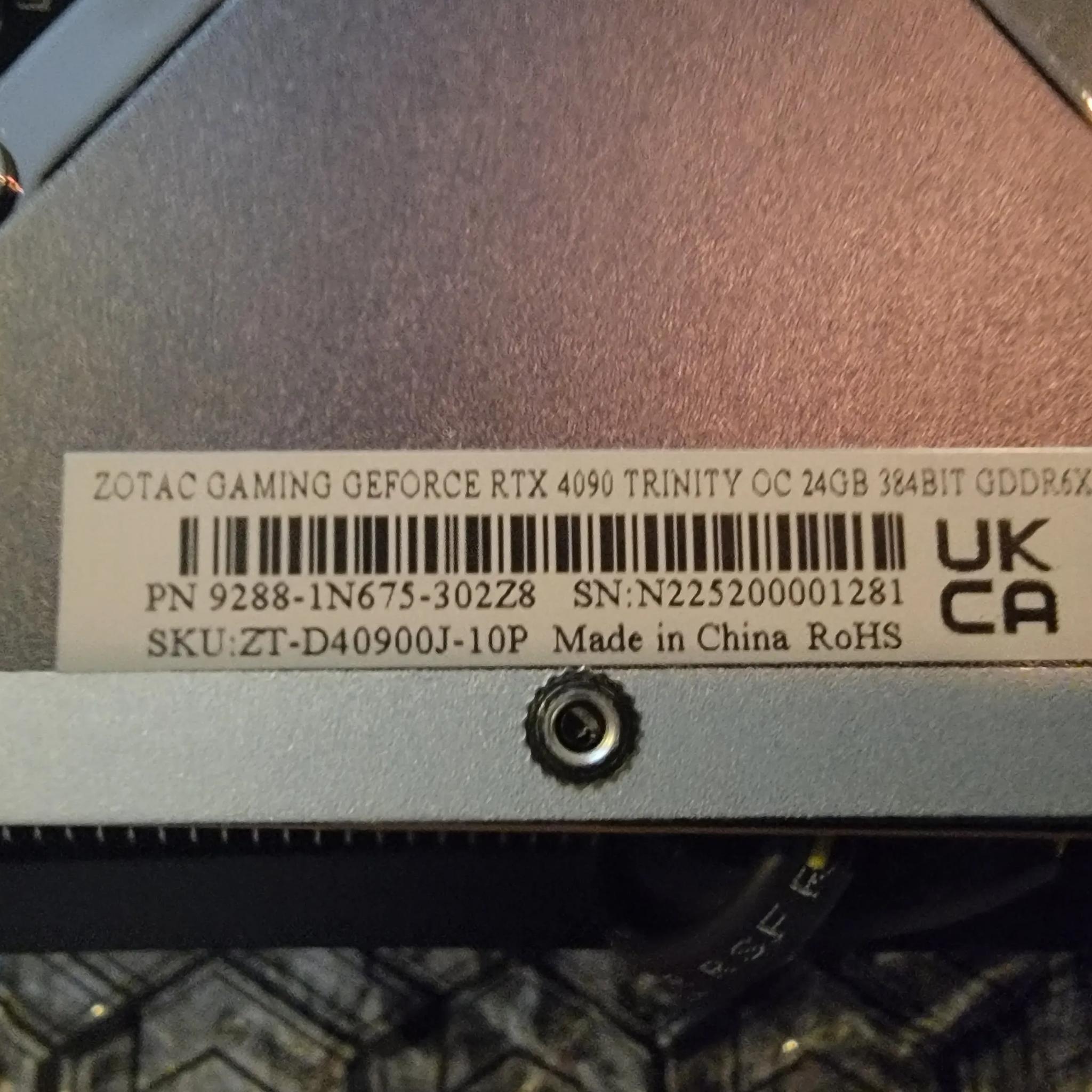 Zotac Trinity OC 4090 24GB LIKE NEW