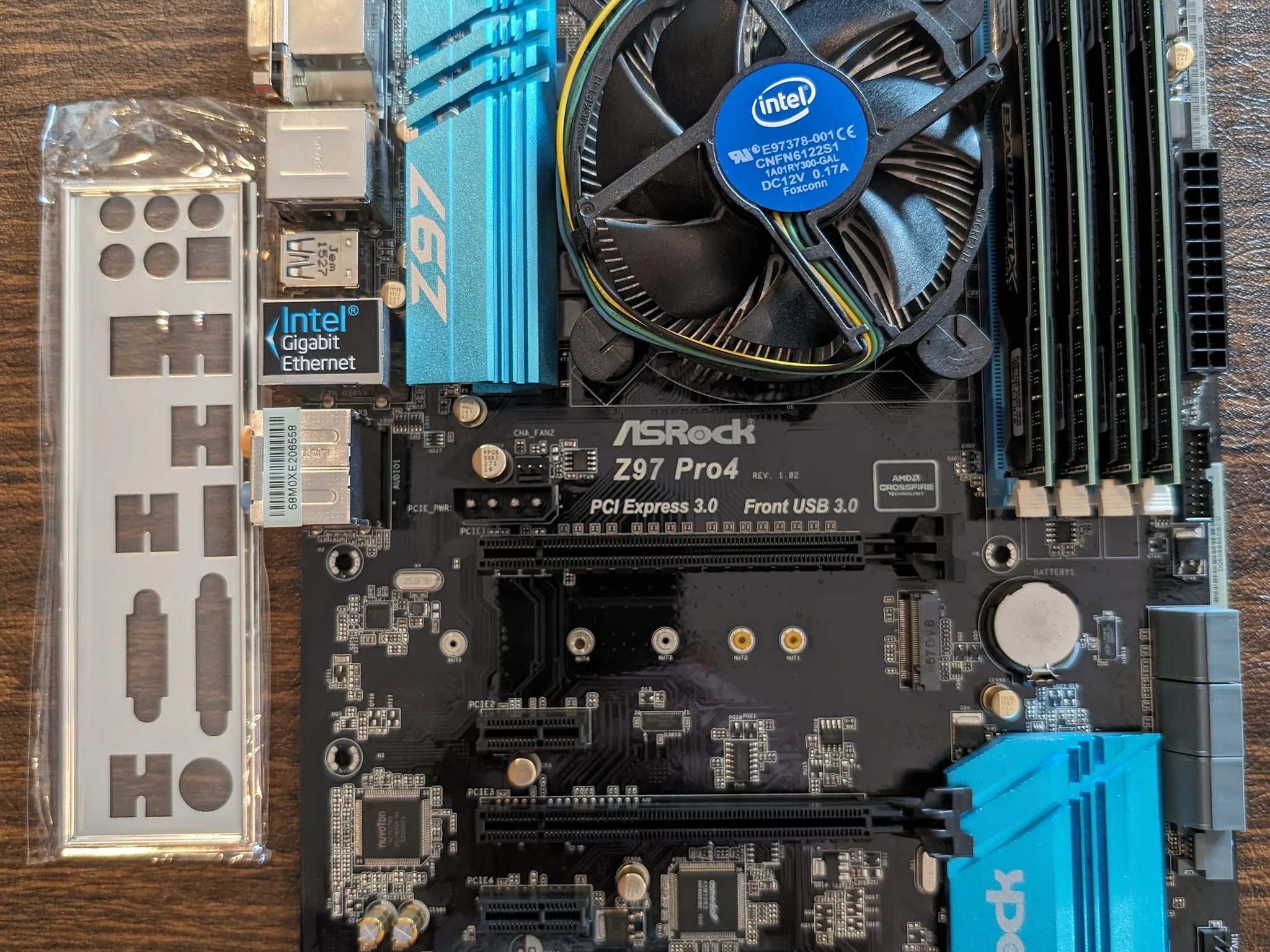 Combo: Motherboard/CPU/Memory - Intel Xeon Processor E3-1231 v3 - Asrock Z97 Pro4 - Crucial 32gb Mem