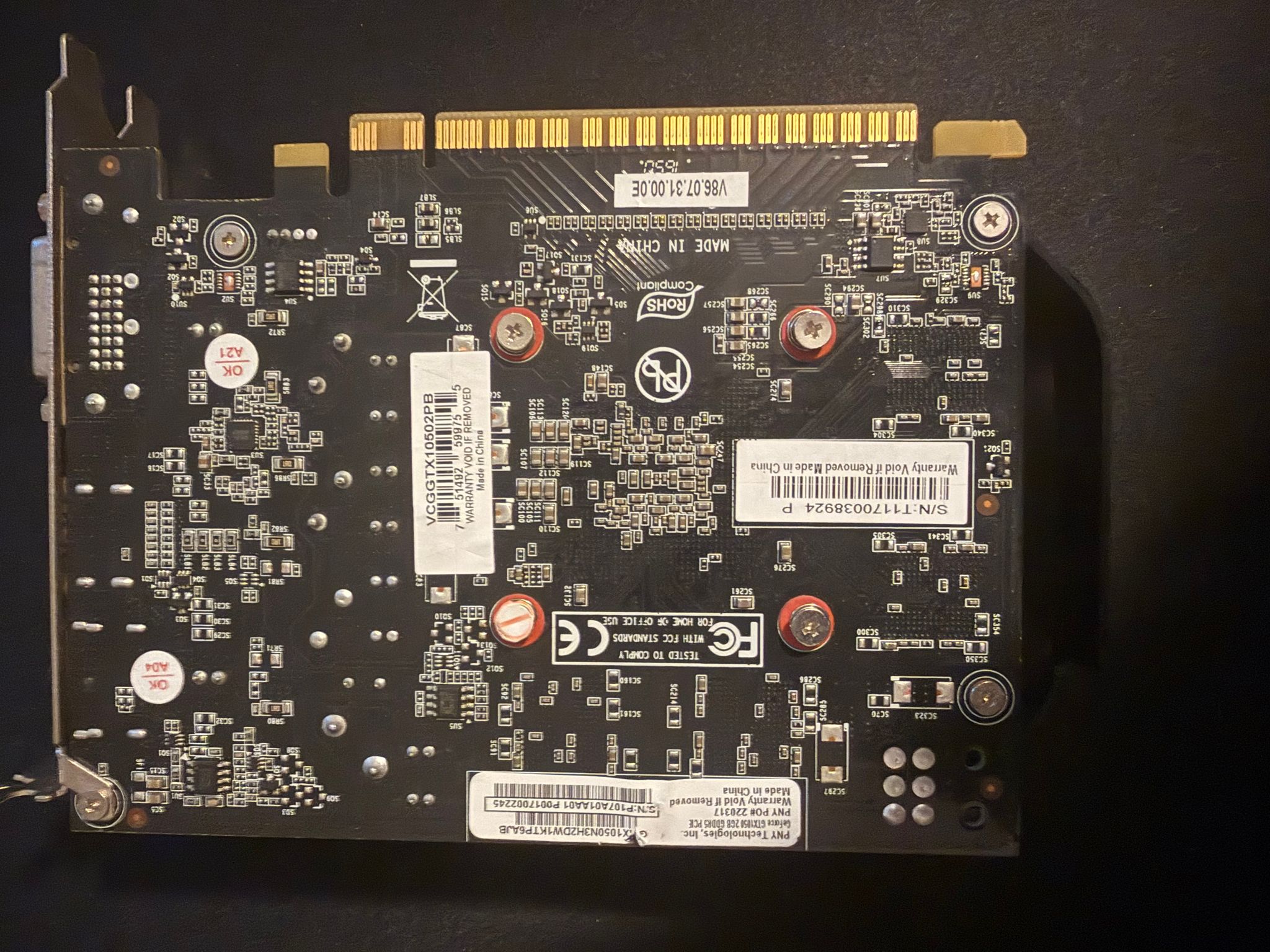 PNY GeForce GTX 1050 2GB