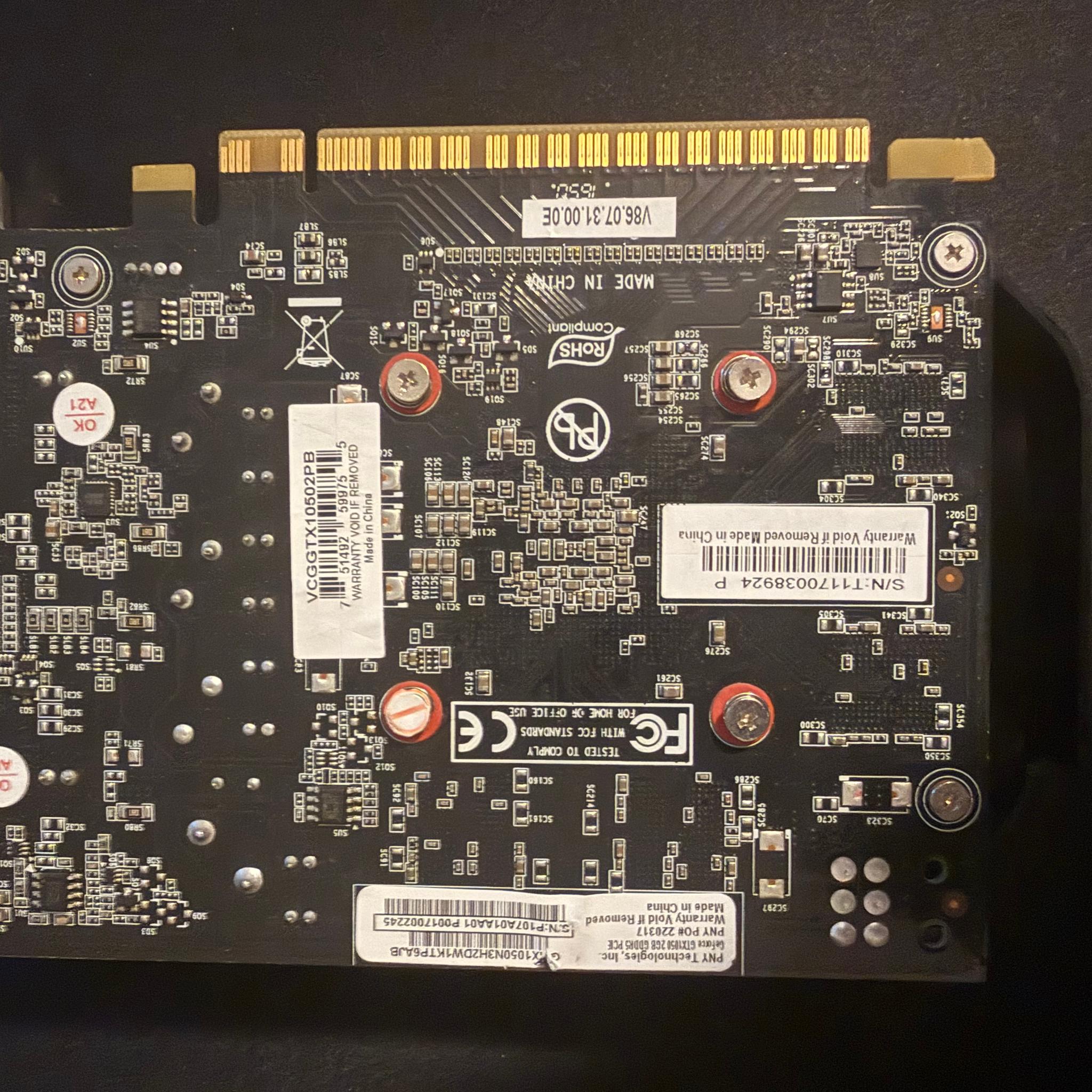 PNY GeForce GTX 1050 2GB