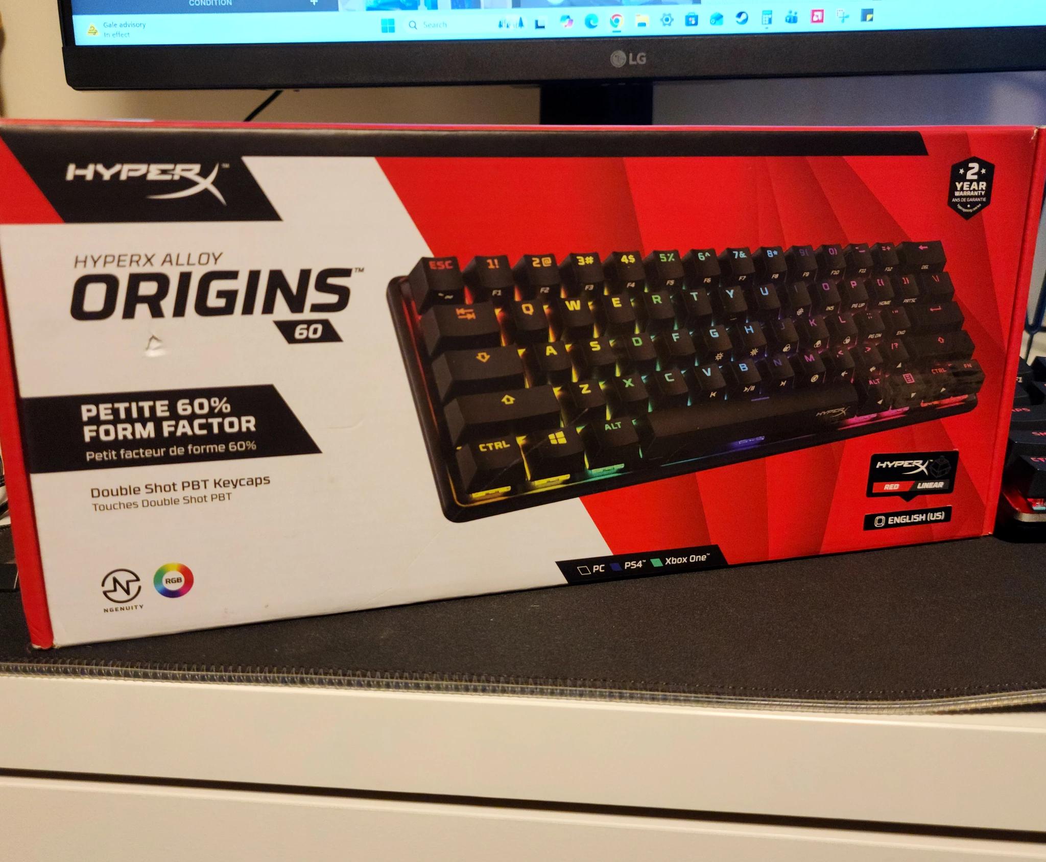 HyperX Alloy Origins 60 Mechanical Keyboard (Red Switches)