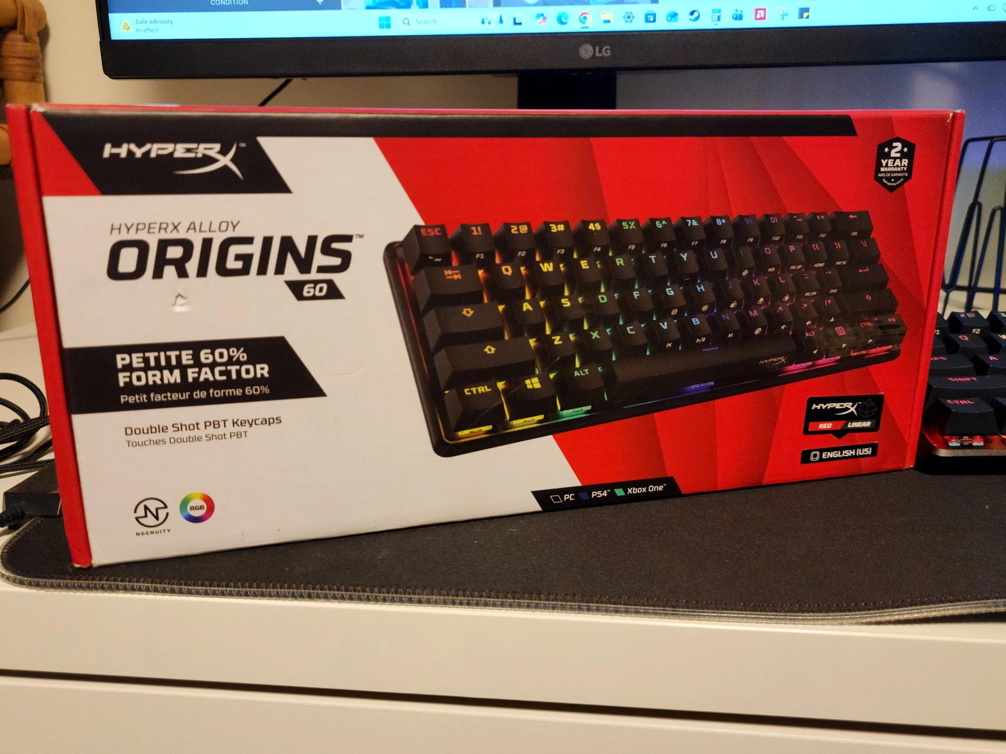 HyperX Alloy Origins 60 Mechanical Keyboard (Red Switches)