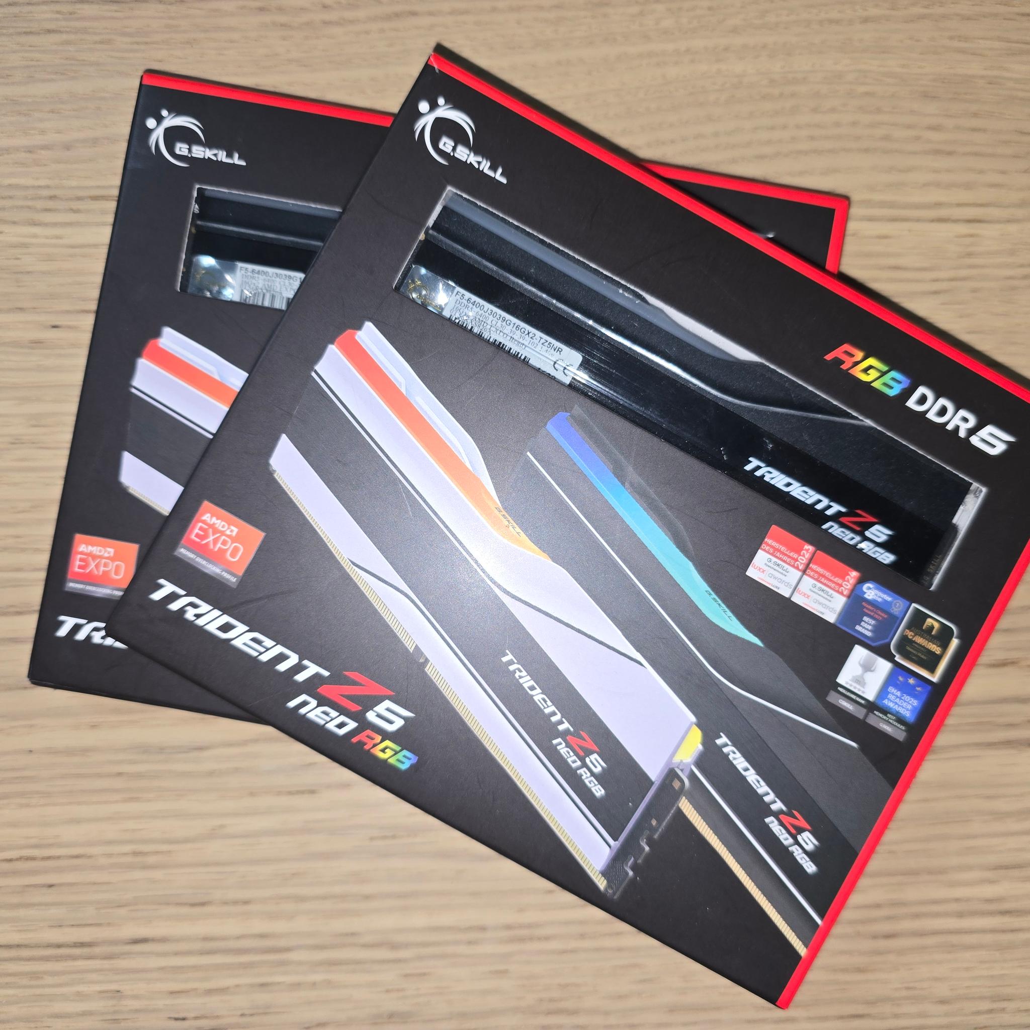 32 GB DDR5 CL 30 6400Mhz RAM 2 or 4 Sticks
