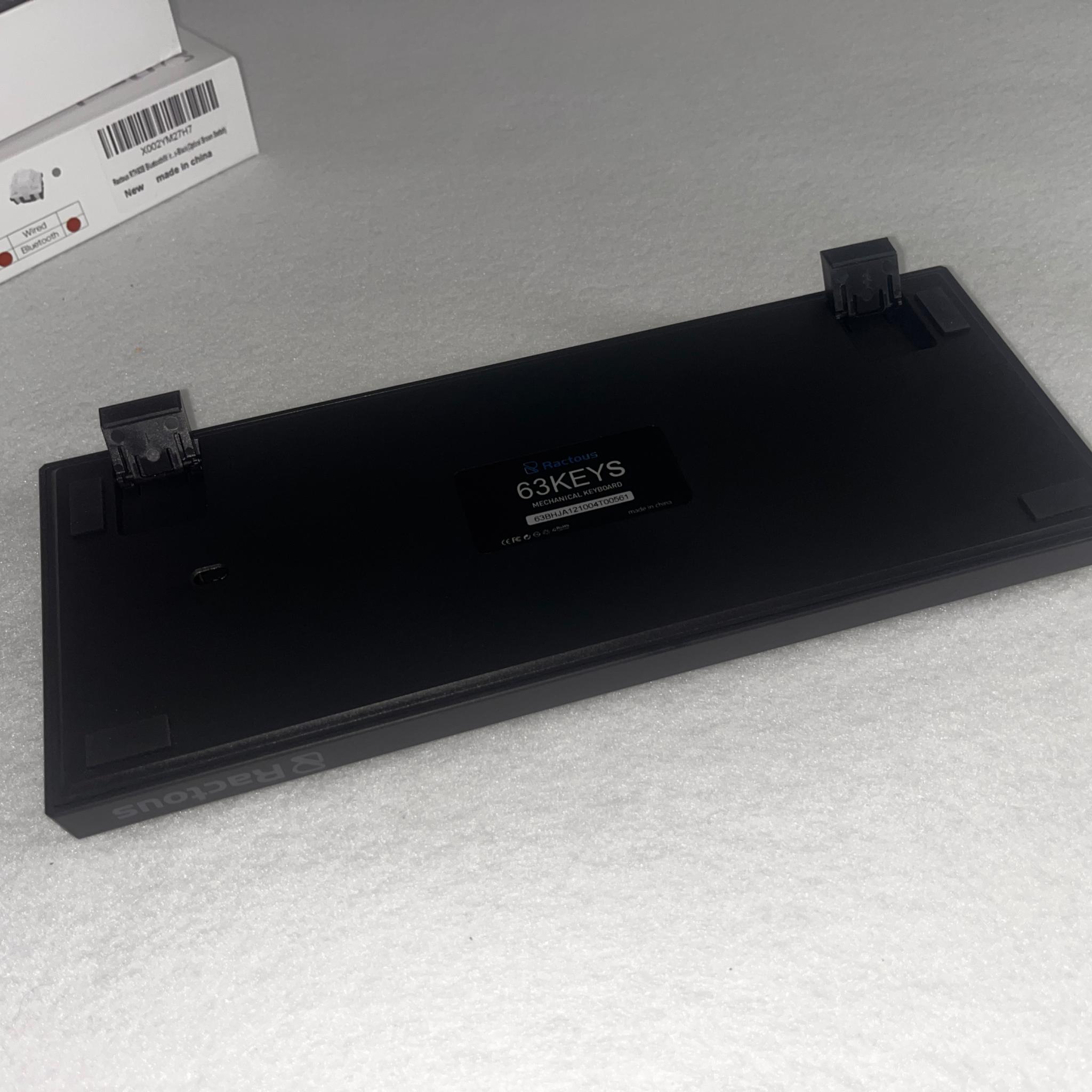 Ractous Design RGB Keyboard  Hot Swappable.  H&J Optical Brown Switches. Bluetooth/Wired.