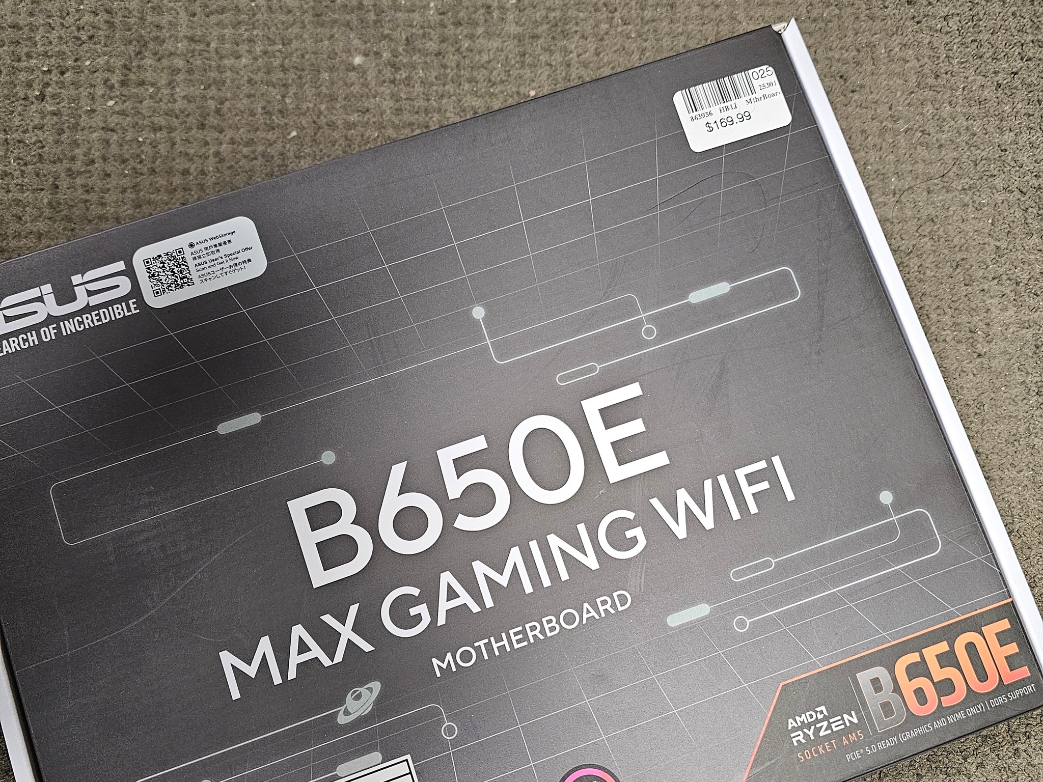 B650E Max Gaming WIFI Motherboard - **New in box**