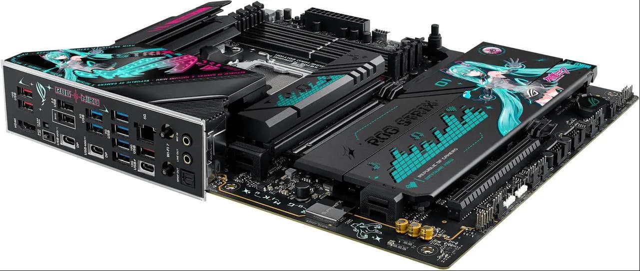 ASUS ROG STRIX X870E-H GAMING MIKU AMD X870E AM5 DDR5 ATX Desktop Motherboard
