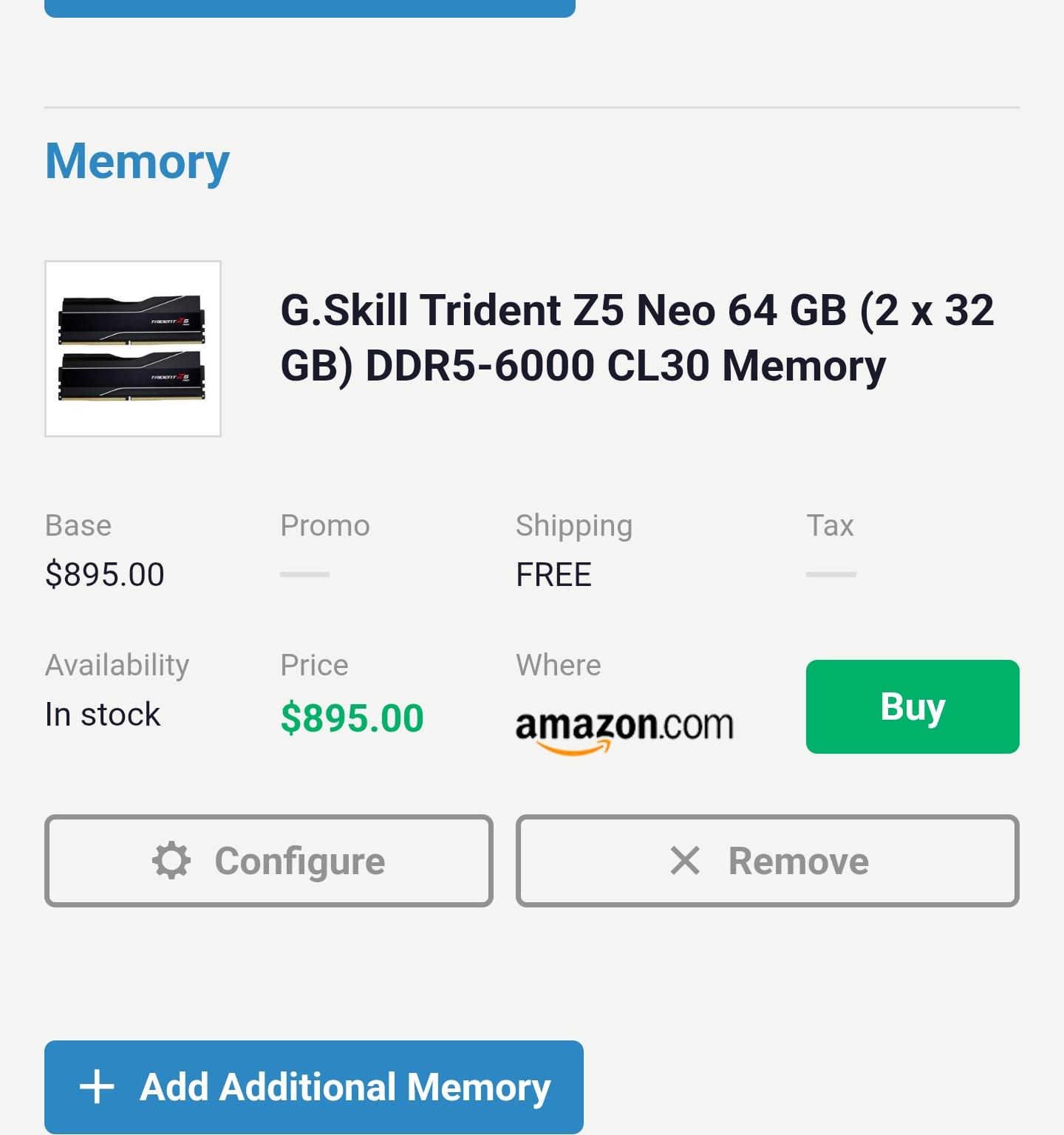 Copy of Gskil trident neo 6000mhz cl30 2-32gb