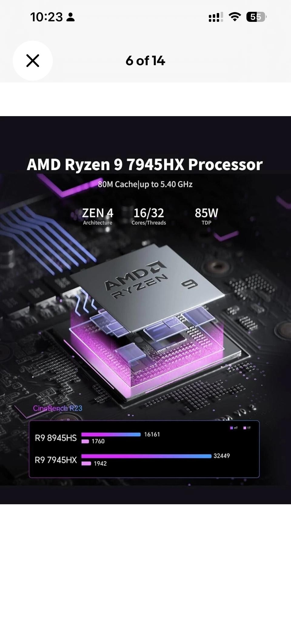 Minisforum Atomman g7 7945HX 7600mxt