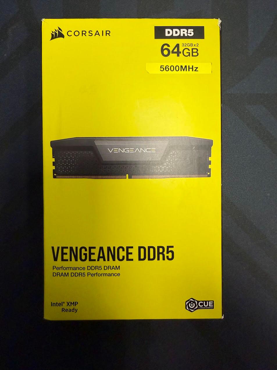 Corsair Vengeance DDR5 RAM - 64 GB (2x32GB - 5600)