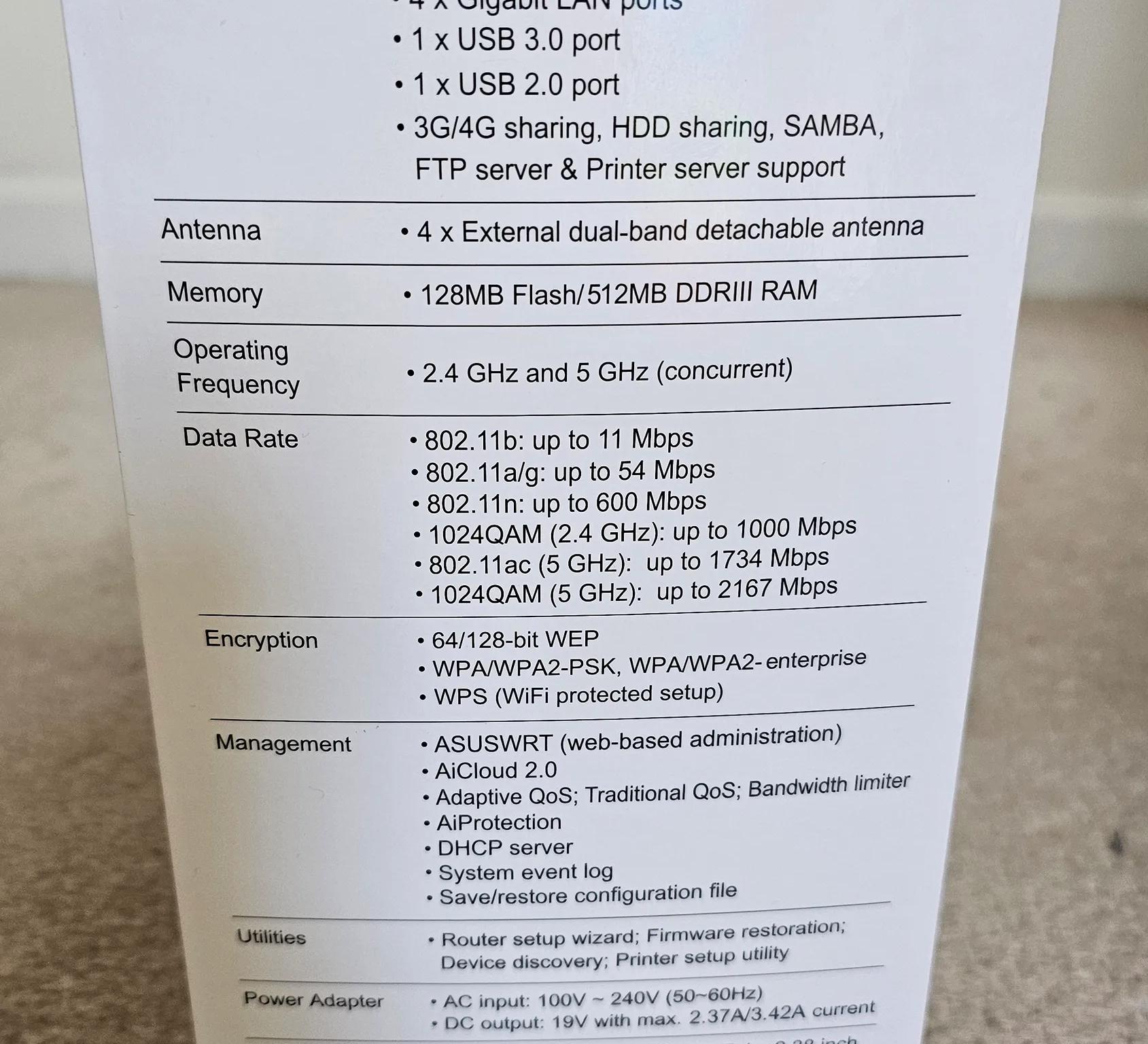Asus RT-AC3100 Extreme Wi-Fi ROUTER