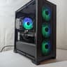 🖤 All-Black Gaming Beast – Ryzen 5 3600 + RTX 3060Ti | Wi-Fi & Bluetooth Ready 🖤
