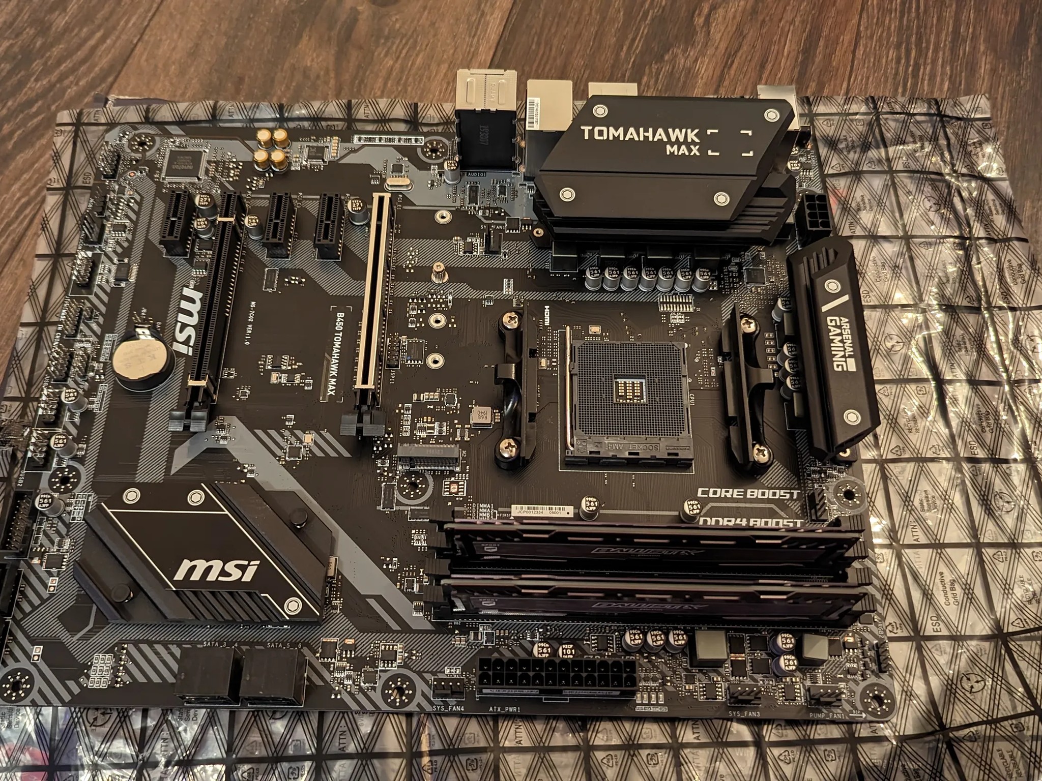 Ryzen 5 1600AF/MSI B450 Tomahawk Max And Memory Motherboard Combo!
