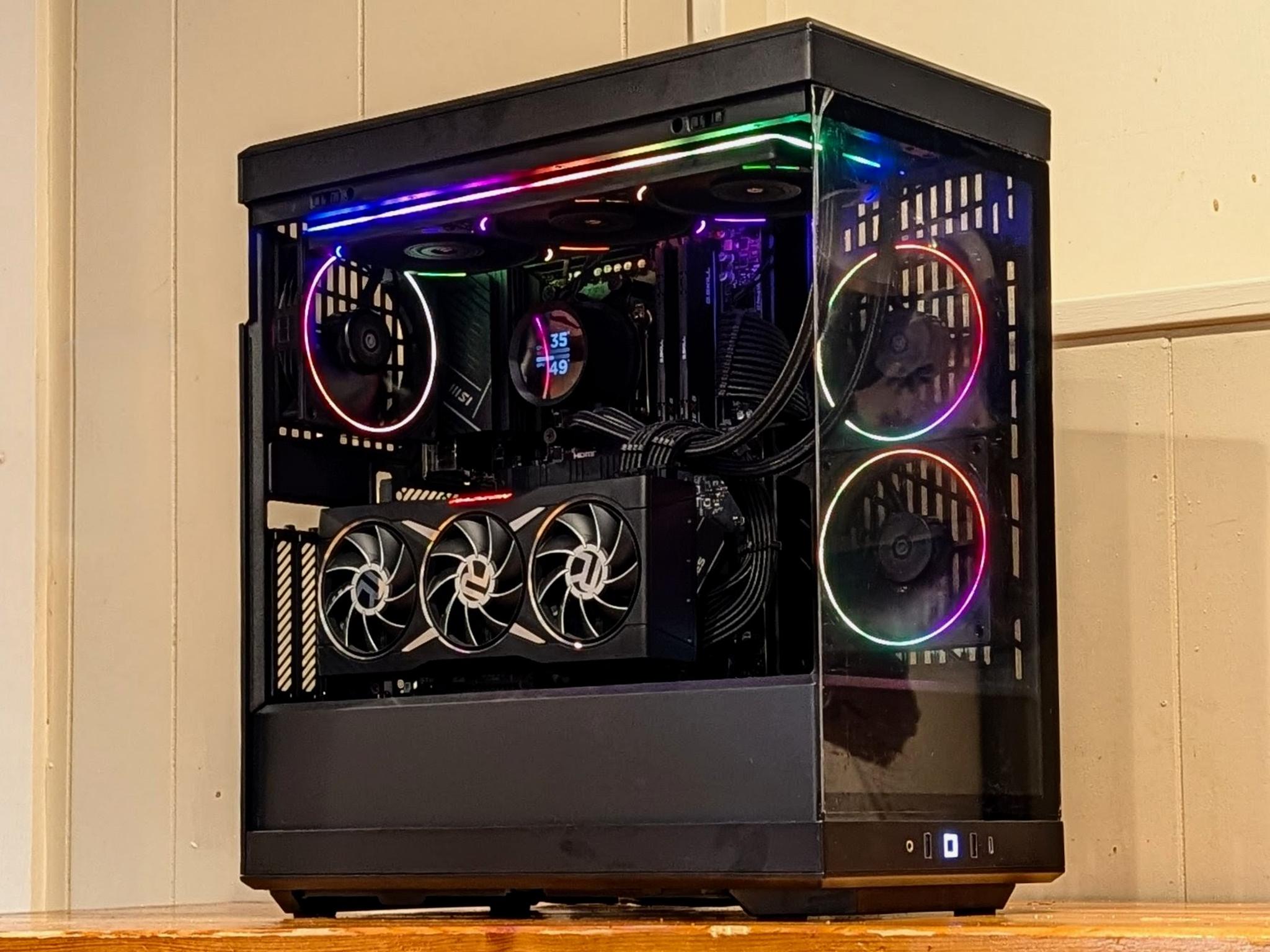 🌈 RX 6950 XT Gaming PC – Ryzen 7 7700X | Hyte Y40 RGB Build