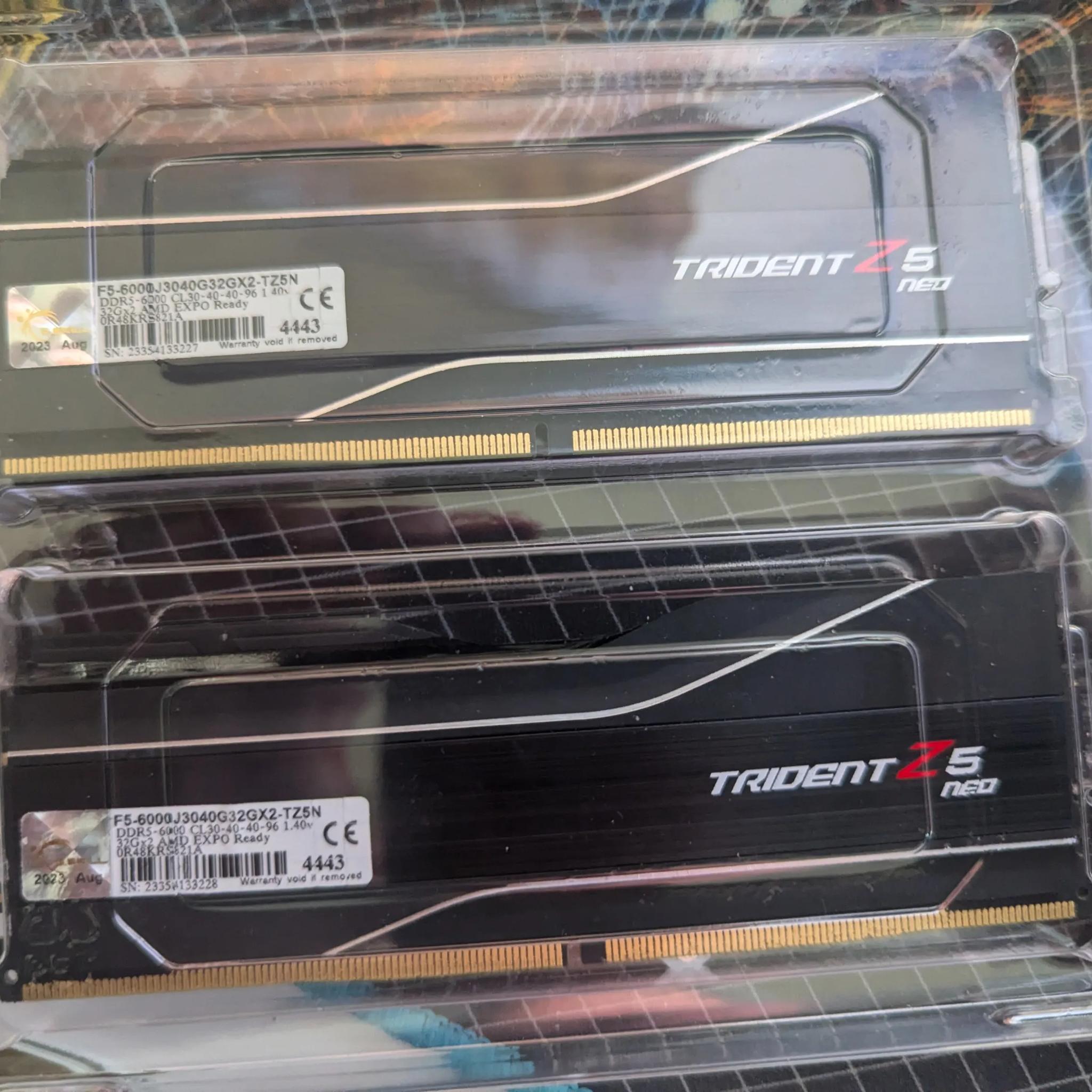 G.SKILL Trident Z5 Neo Series(AMD Expo) DDR5 RAM 64GB 6000MT/s Matte Black No RGB