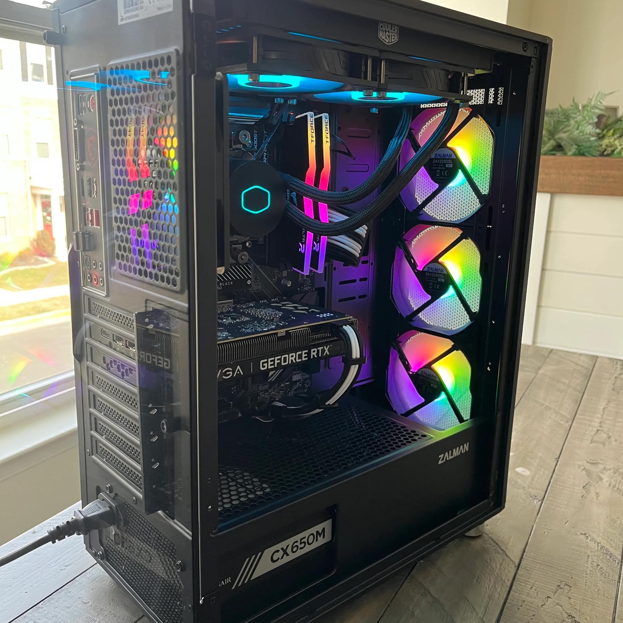 🥶 1440P FREEZER Gaming PC Ryzen 7 5800X | EVGA RTX 3060 12GB | 32GB RAM | 1TB NVME