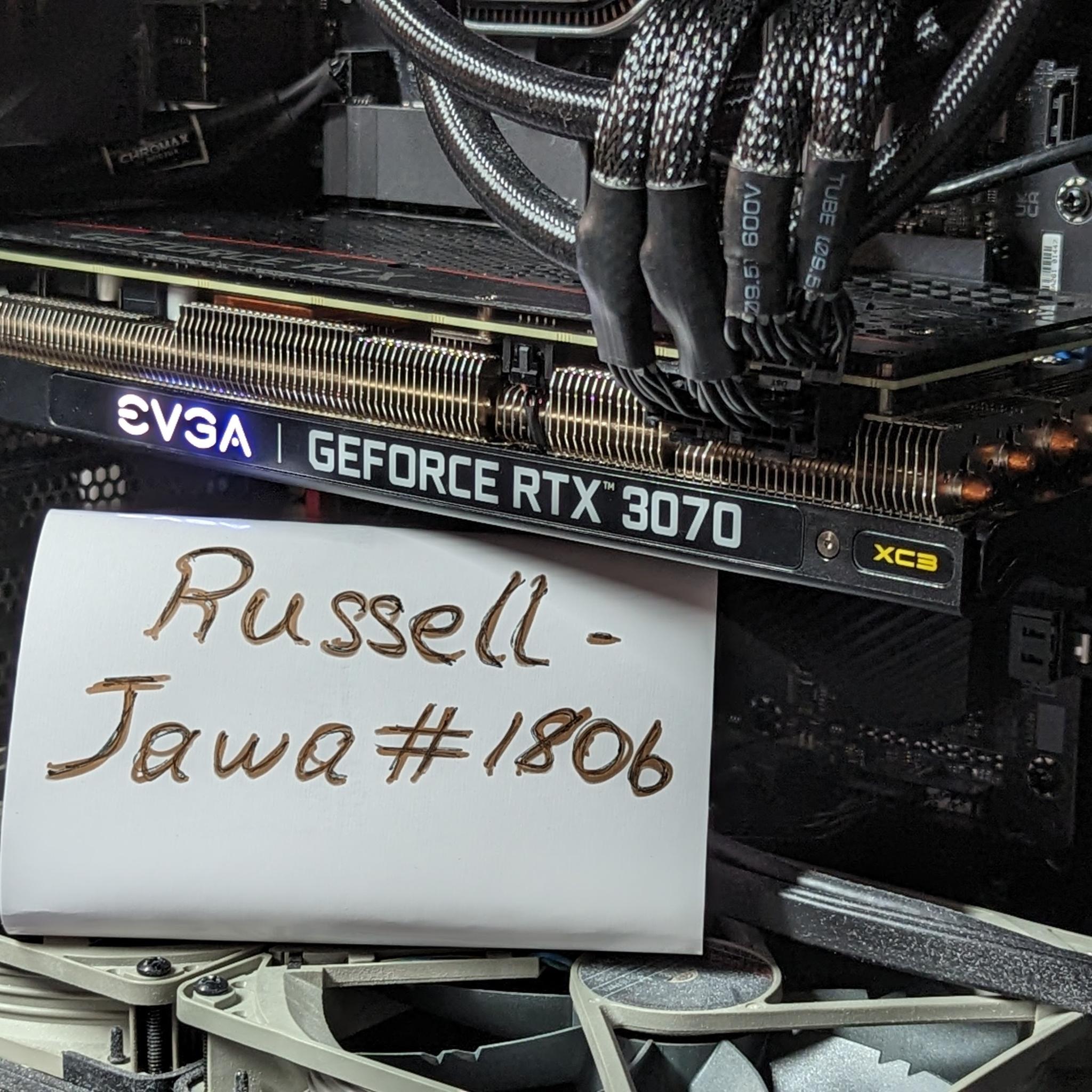 RTX 3070 EVGA XC3 8Gb in Great Condition For Sale