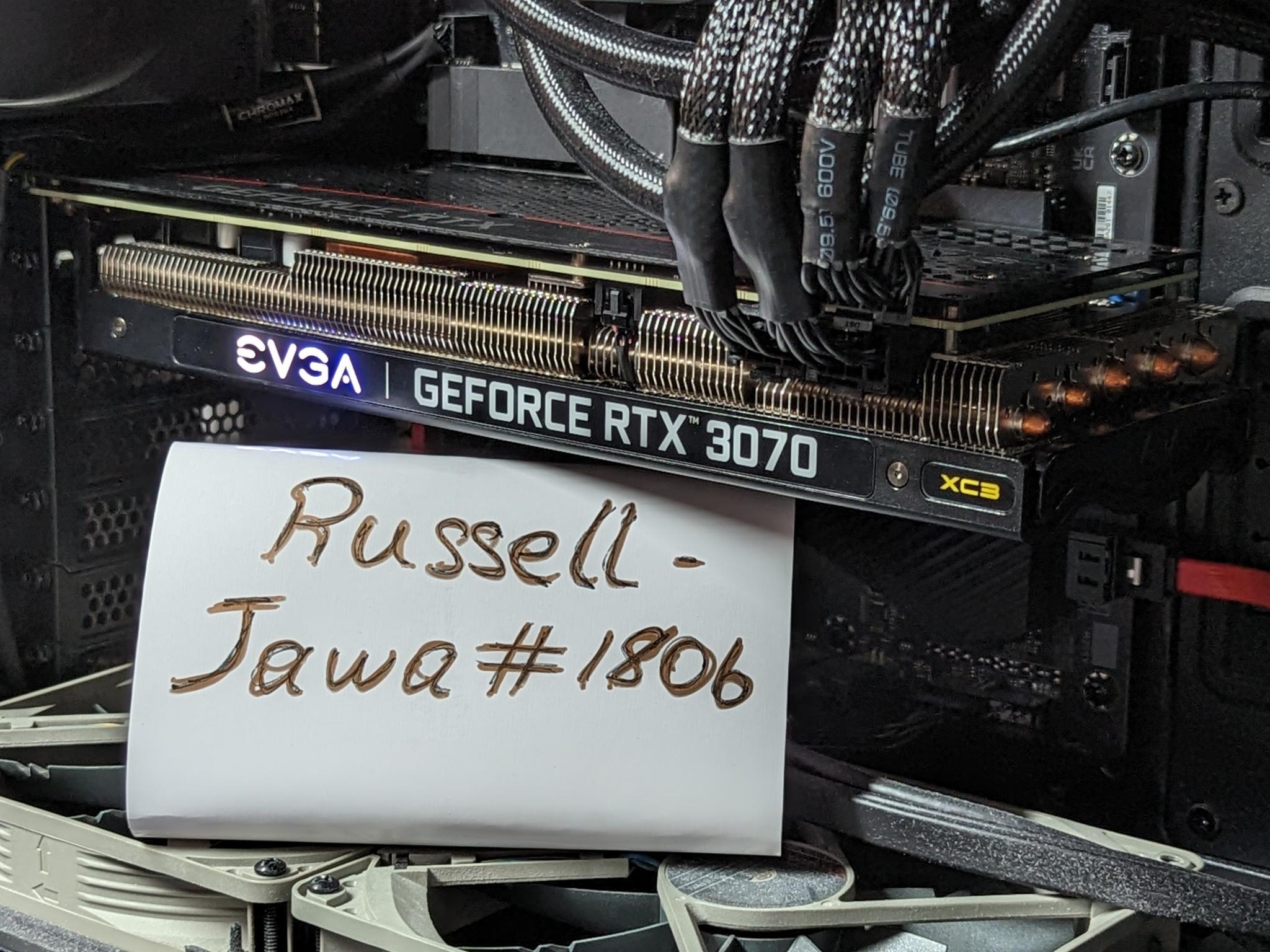 RTX 3070 EVGA XC3 8Gb in Great Condition For Sale