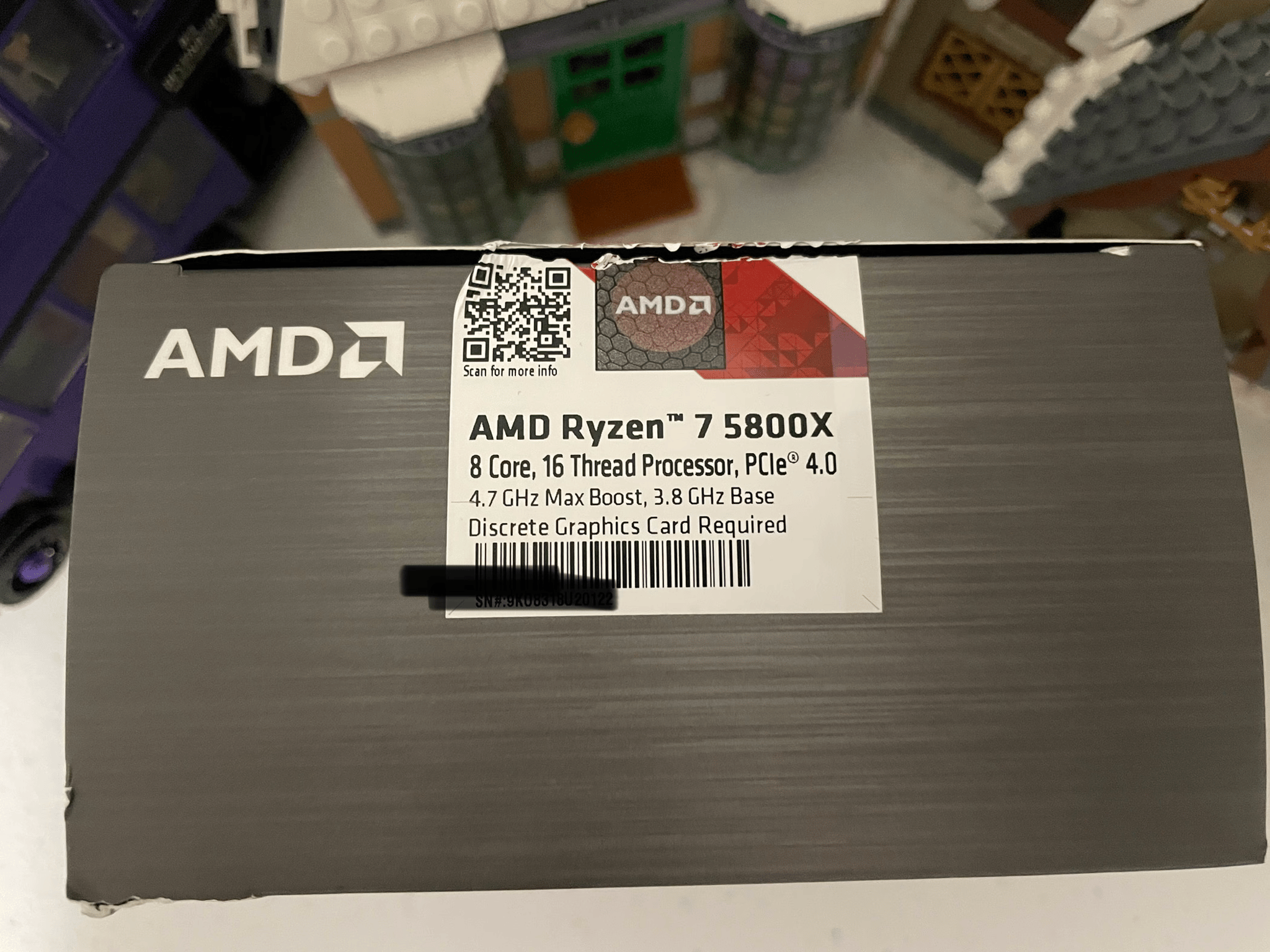 AMD Ryzen 5800X 8c/16t CPU