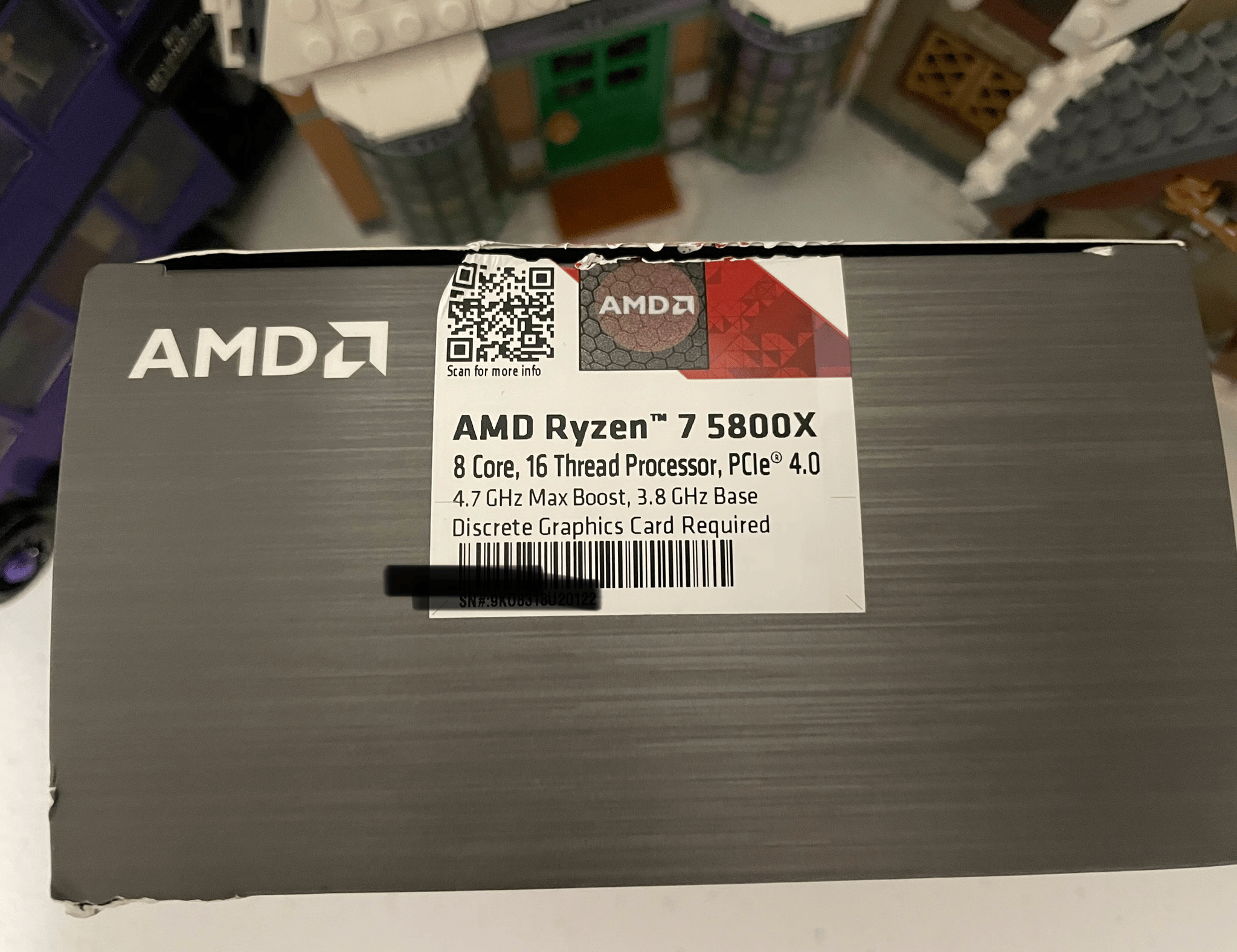 AMD Ryzen 5800X 8c/16t CPU