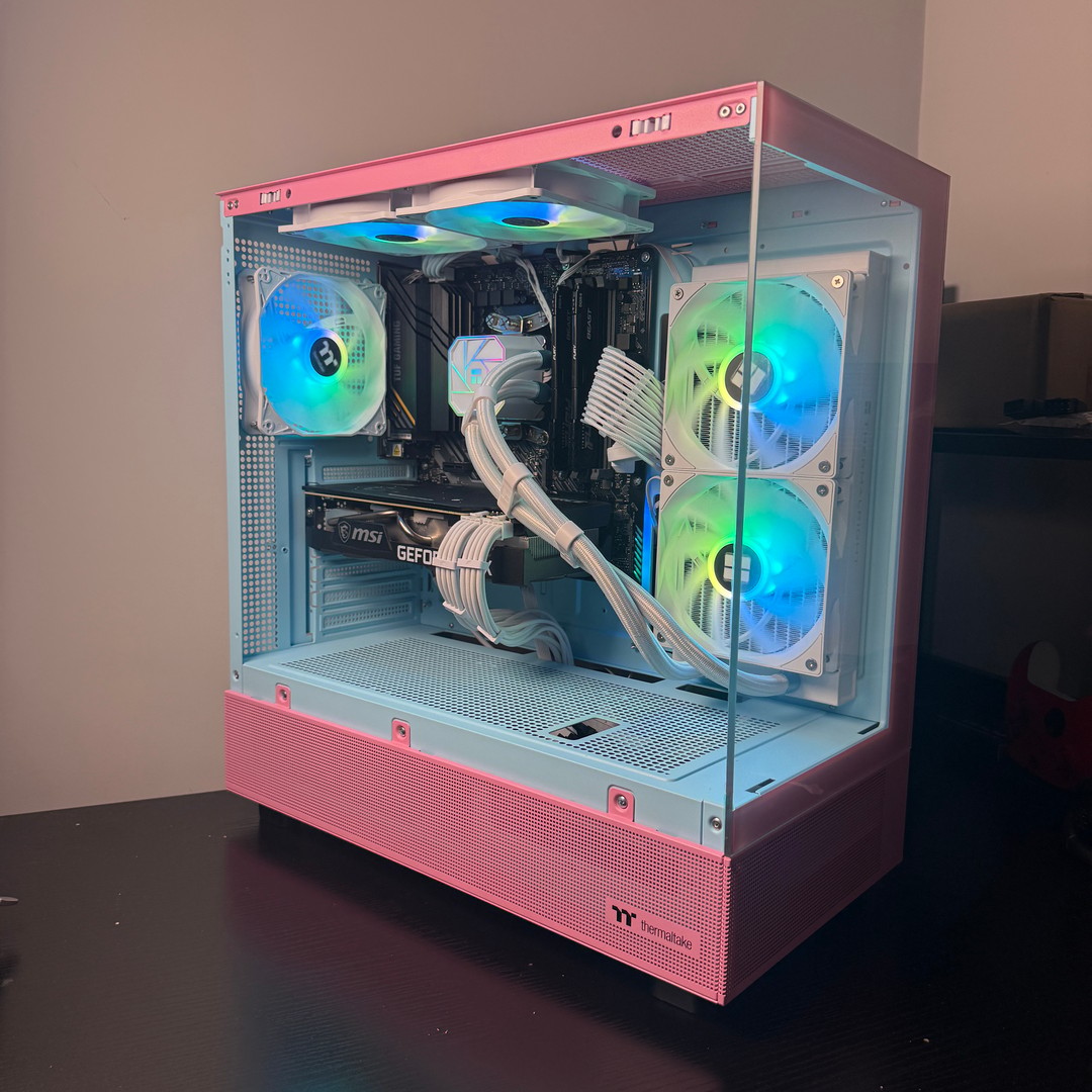 Pink Gaming PC • RTX 3060 Ti • 32GB RAM • 240mm AIO• Ultra-Smooth 1080p ...
