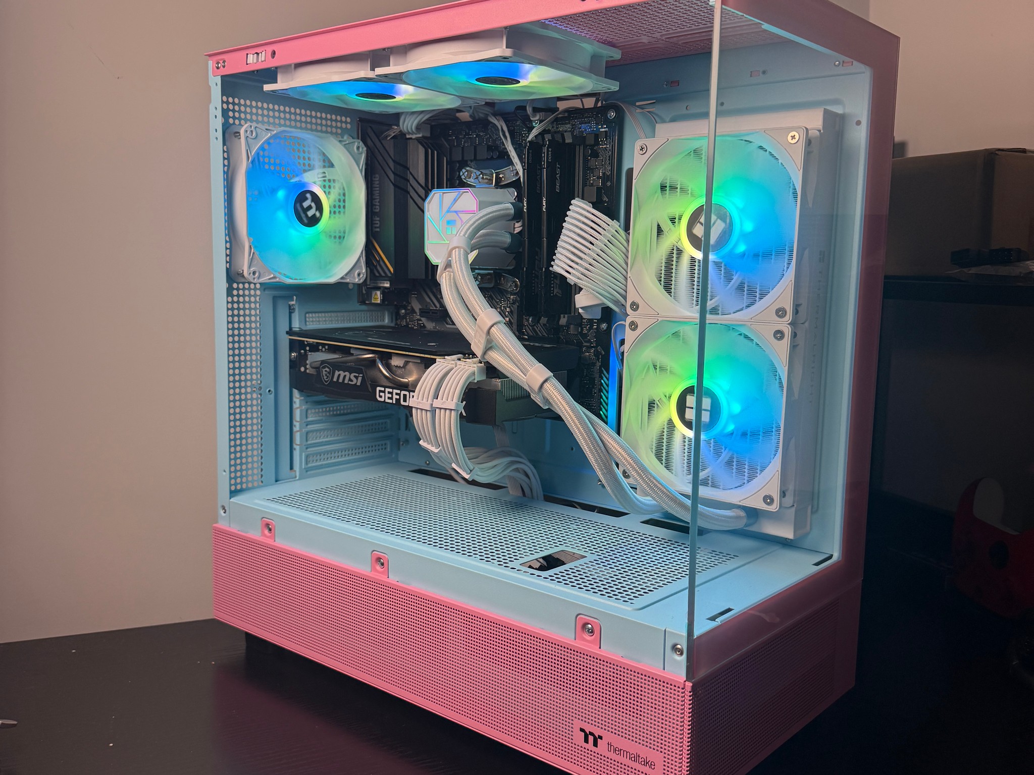 🌸  Pink Gaming PC –RTX 3060ti |16gb RAM 3600mhz| 1TB Storage | WiFi/Bluetooth