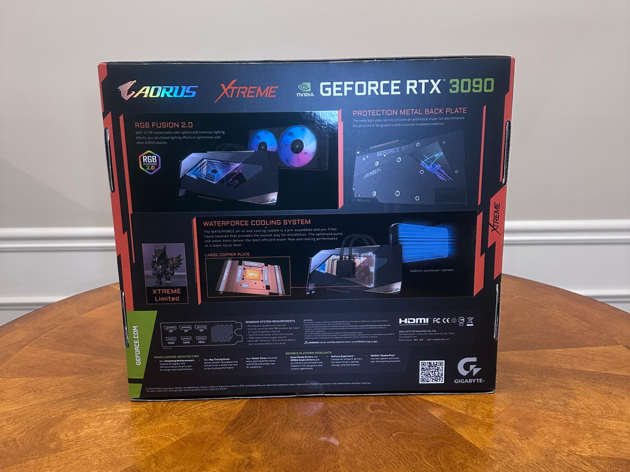 🔥On Sale!🔥 Gigabyte AORUS GeForce RTX™ 3090 XTREME WATERFORCE 24G