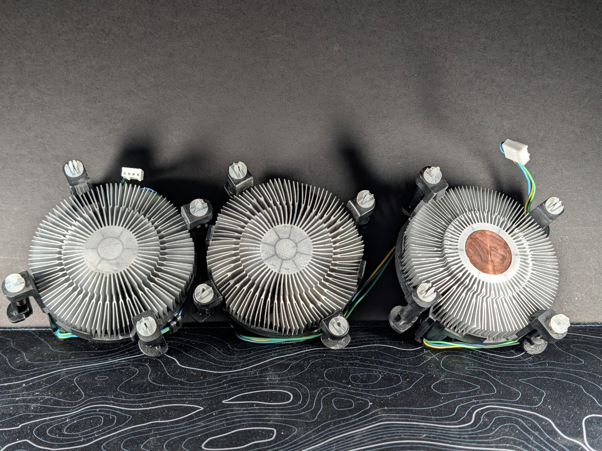 Lot of 6 Intel CPU Coolers