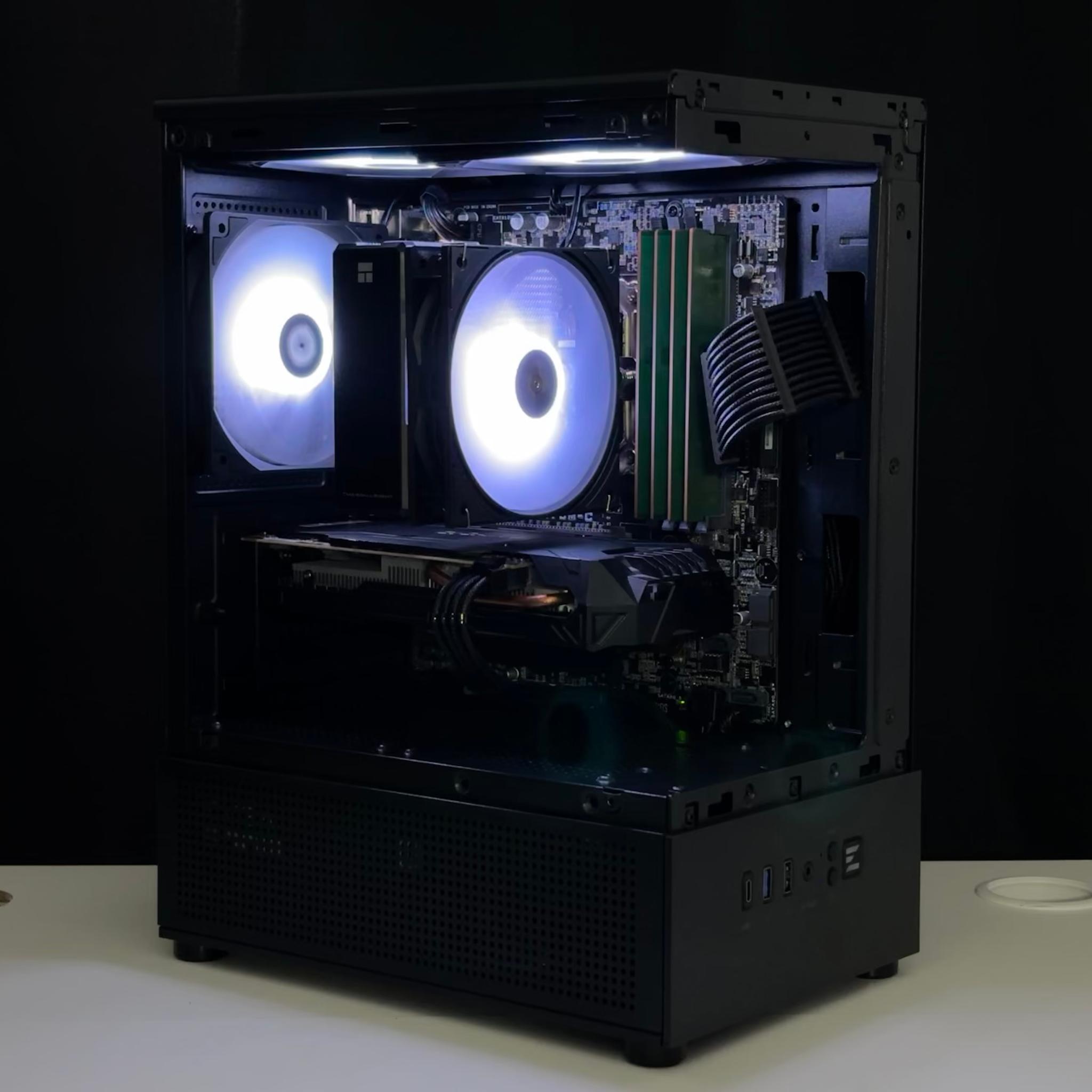 ❤️🔥❤️ Black Gaming PC - GTX 1060 / I7 6700 / 16GB RAM / 1TB HHD / WIFI + BT 🖤🔥🖤