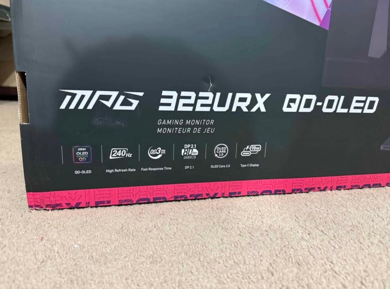 MSI MPG 322URX QD-OLED Gaming Monitor