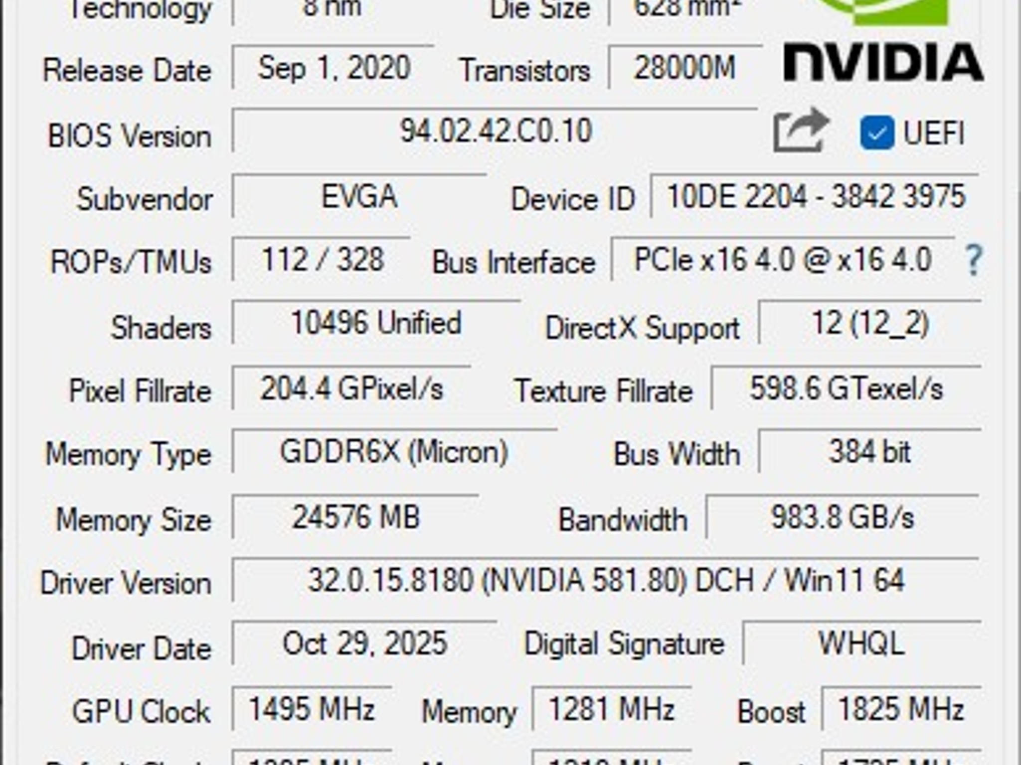 EVGA GeForce RTX 3090 XC3 ULTRA GAMING