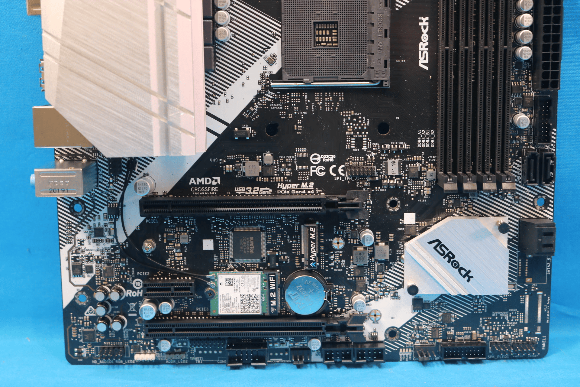 *No I/O Shield* ASRock B550M/ac AMD Socket AM4 DDR4 MicroATX Desktop Motherboard