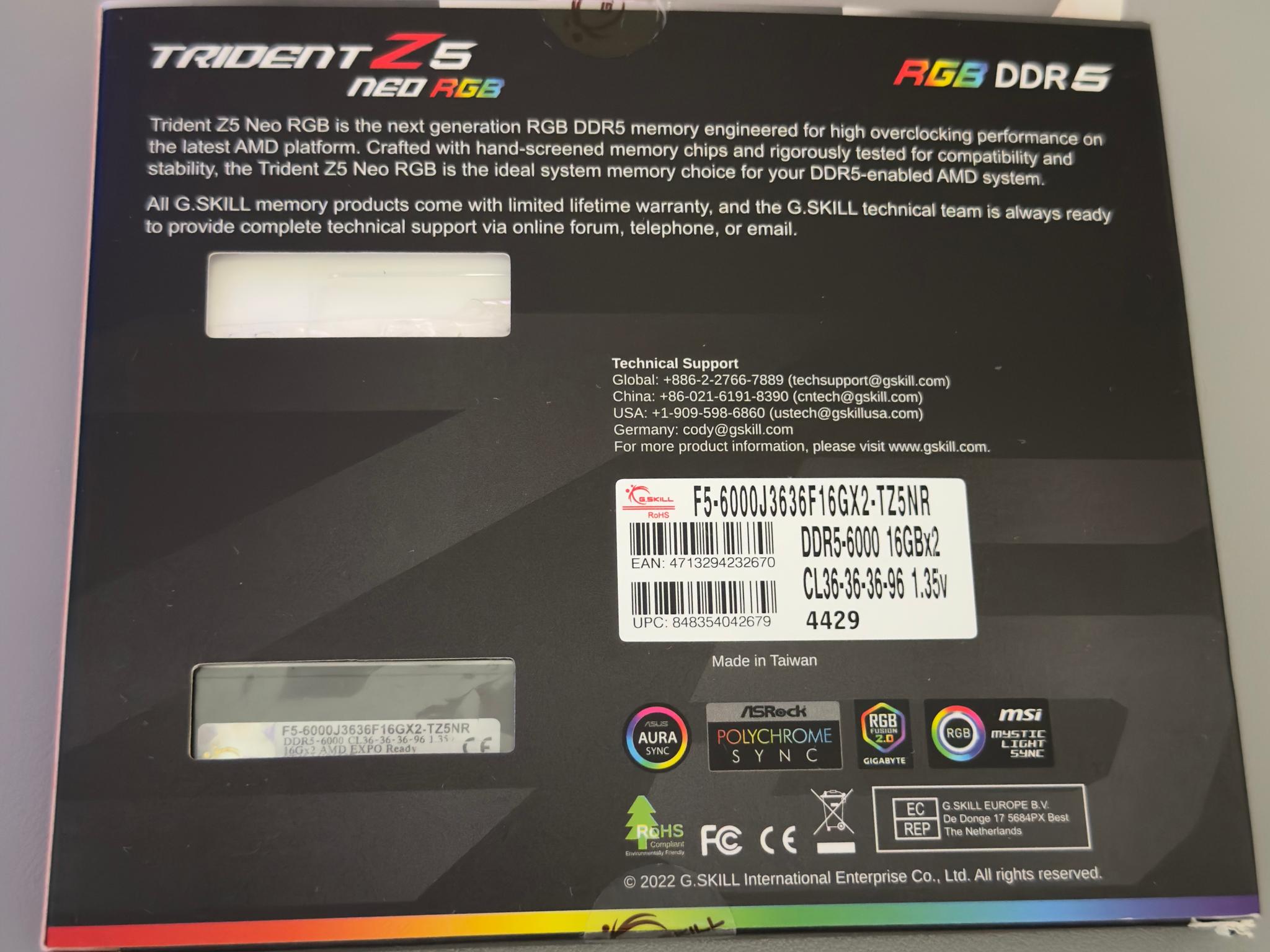 DDR5 RAM 32GB